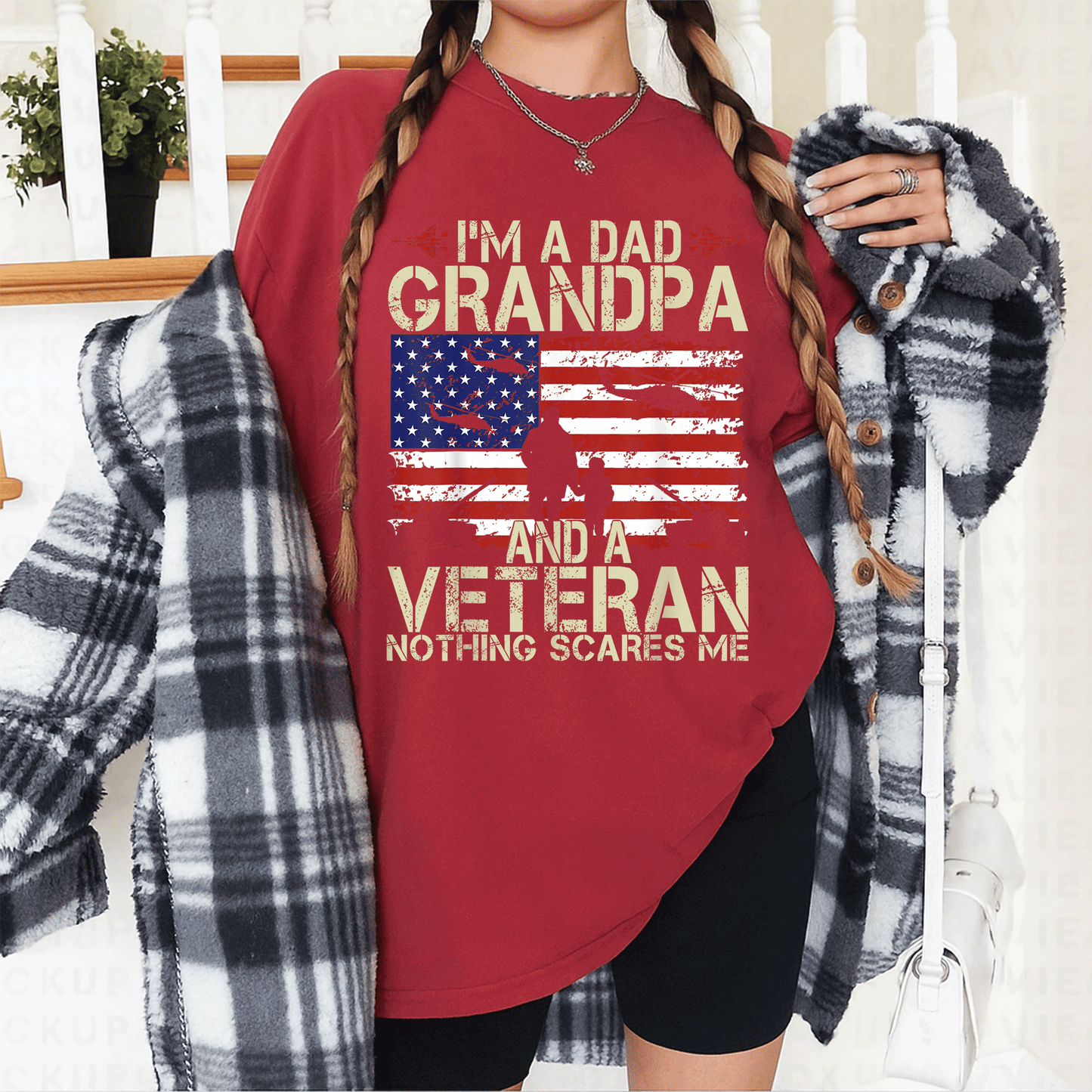 Celebrate Dad, Grandpa, and Veteran Pride with Our Fun Fathers Day T-Shirt - Perfect Gift for Proud Papas! - 12