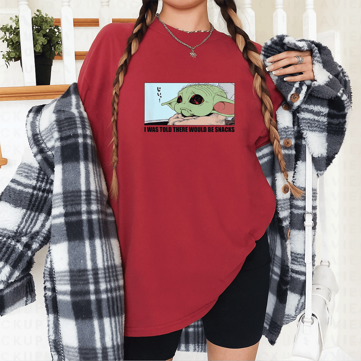 Cute Grogu Wants Snacks T-Shirt from Amazon Essentials The Mandalorian – Adorable Graphic Tee for Star Wars Fans and Collectors - 12