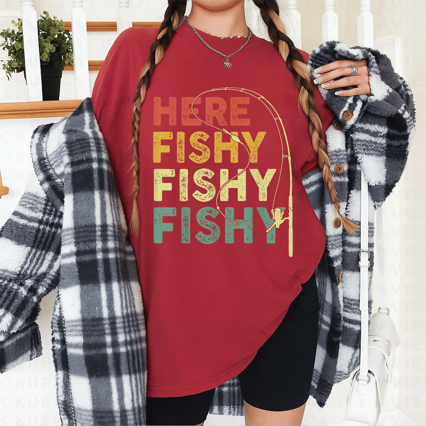 Funny Here-Fishy Shirt for Fishing Enthusiasts, Bass Fish Design T-Shirt for Dads, Kids, Boys, and Men - Great Gift Idea! - 12