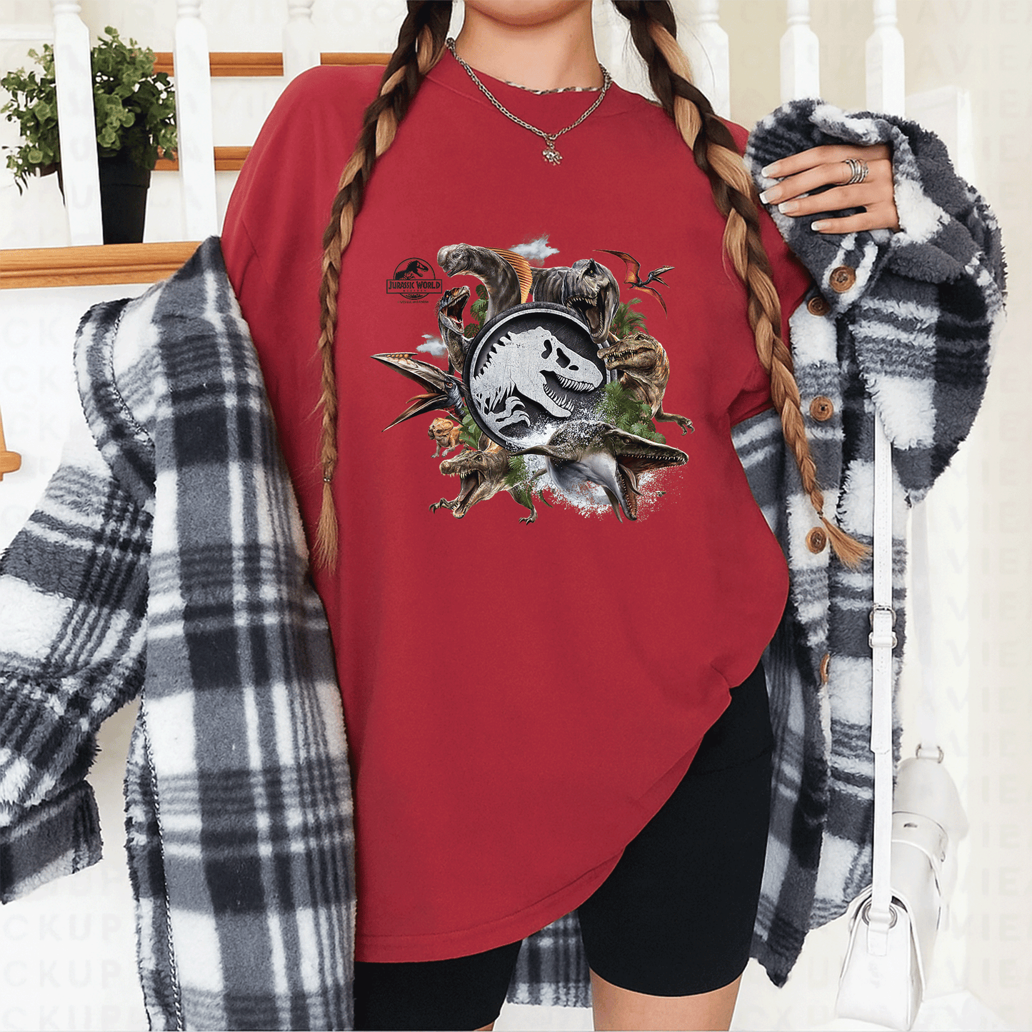 Jurassic World Rebirth Circle Logo Dinosaurs T-Shirt for Dino Lovers – Stylish and Fun Graphic Tee for Adventurous Spirits - 12