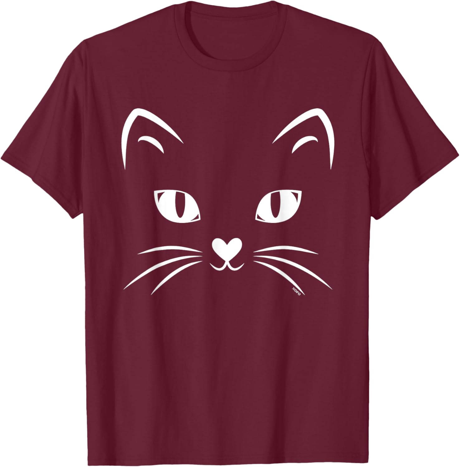 Black Cat Face Halloween Costume T-Shirt for Cat Lovers and Parties - 21