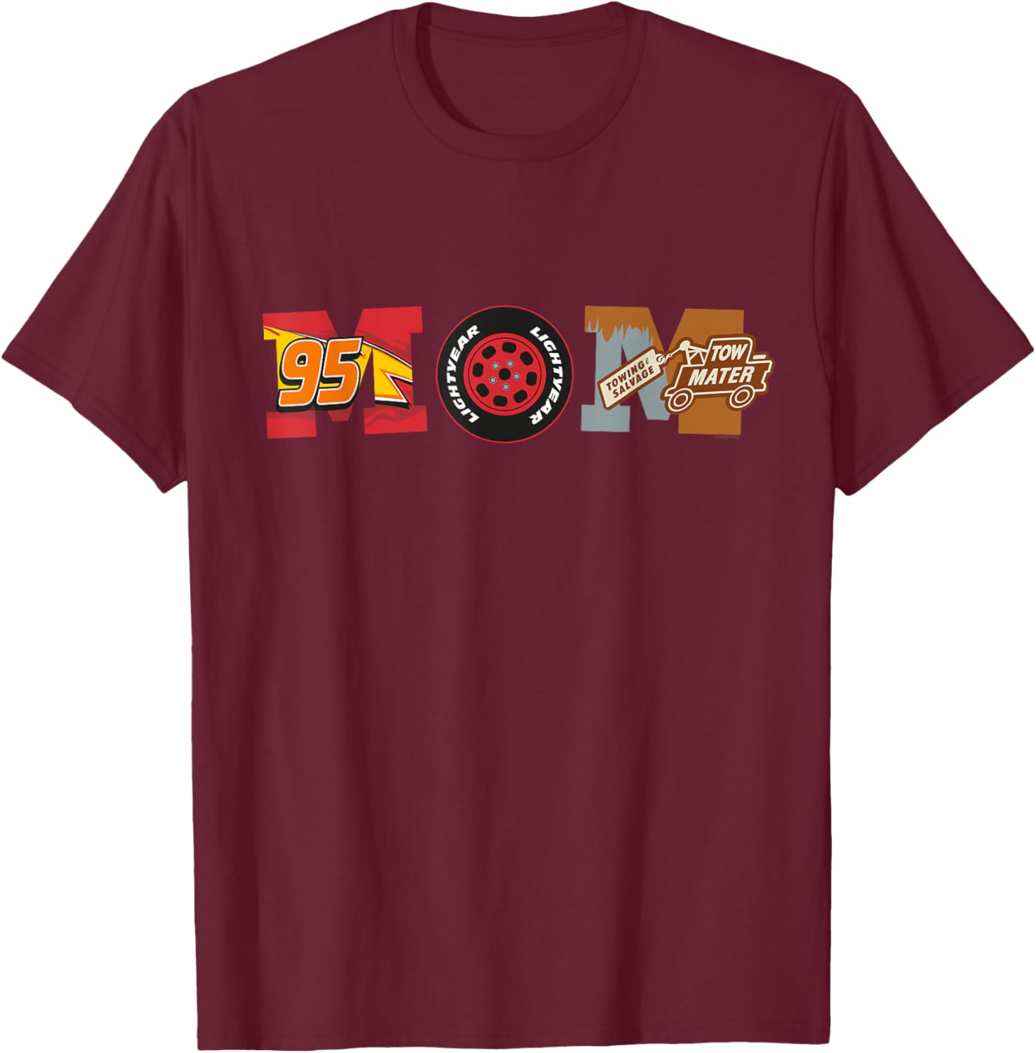Disney Pixar Cars Mom T-Shirt Perfect for Mother's Day Birthday Gifts - 14