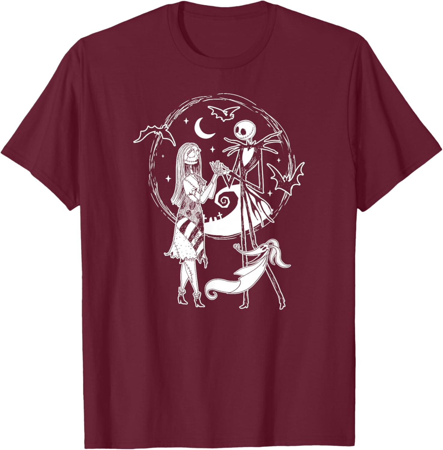 Jack Skellington Sally Zero T-Shirt for Nightmare Before Christmas Fans - 3