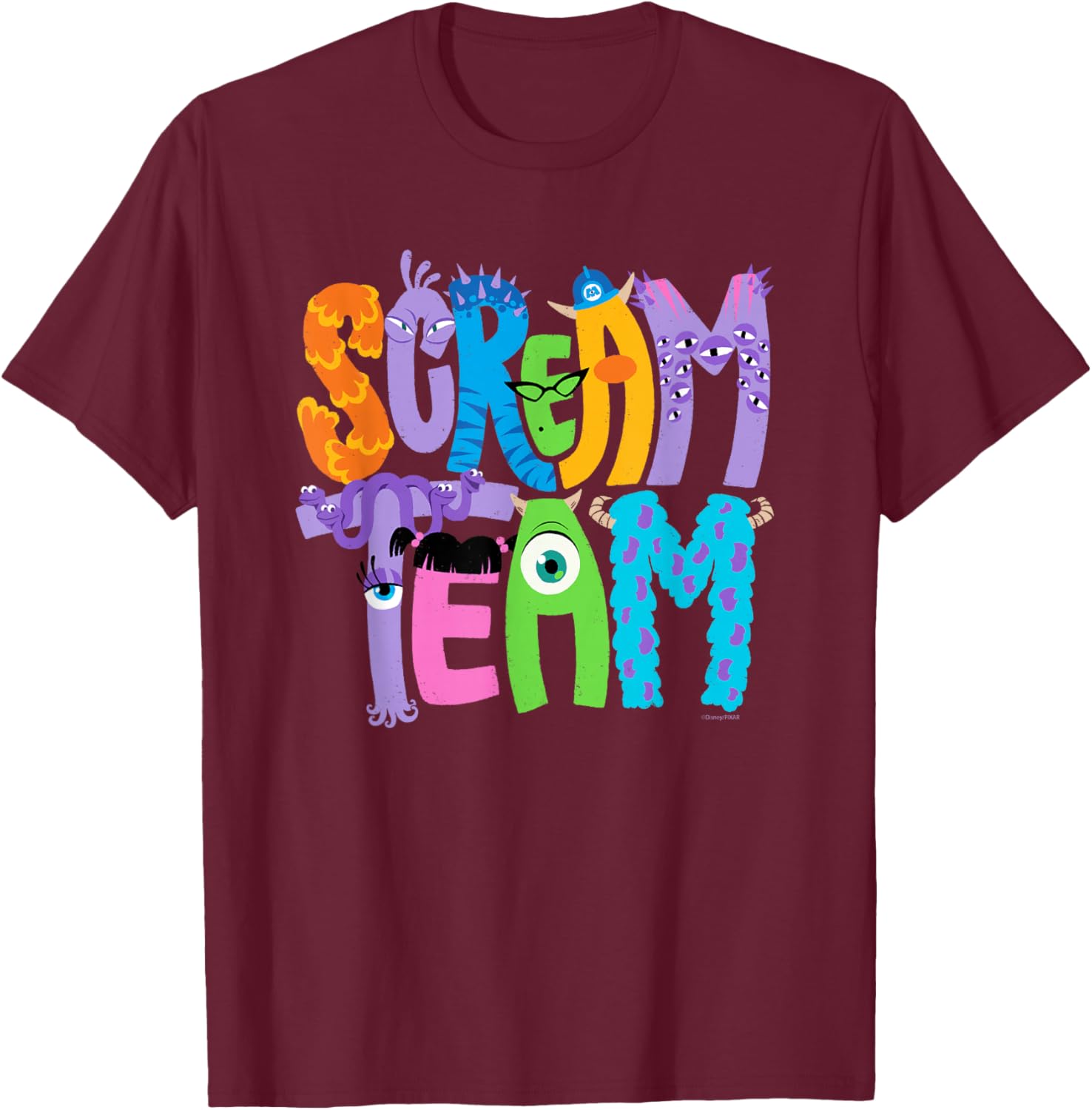 Monsters Inc Scream Team Halloween T-Shirt Fun Disney Pixar Apparel - 23