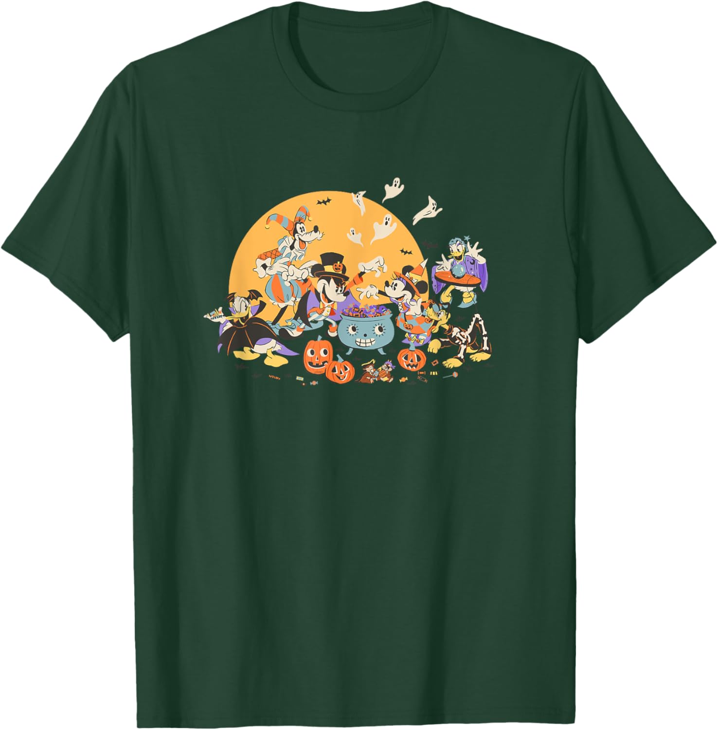 Disney Mickey and Friends Halloween Retro T-Shirt for Fun Holiday Style - 9