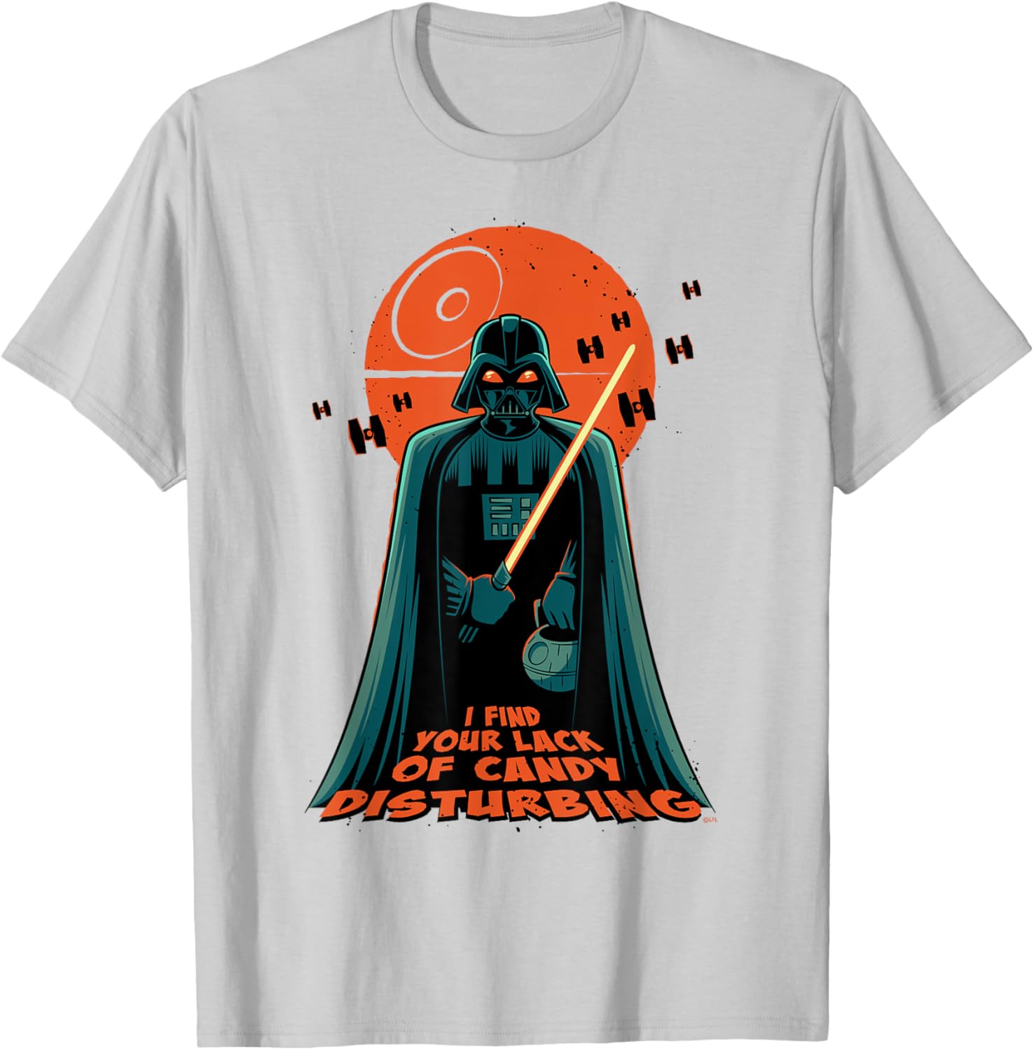 Darth Vader Halloween T-Shirt - Lack of Candy Disturbing Design - 4