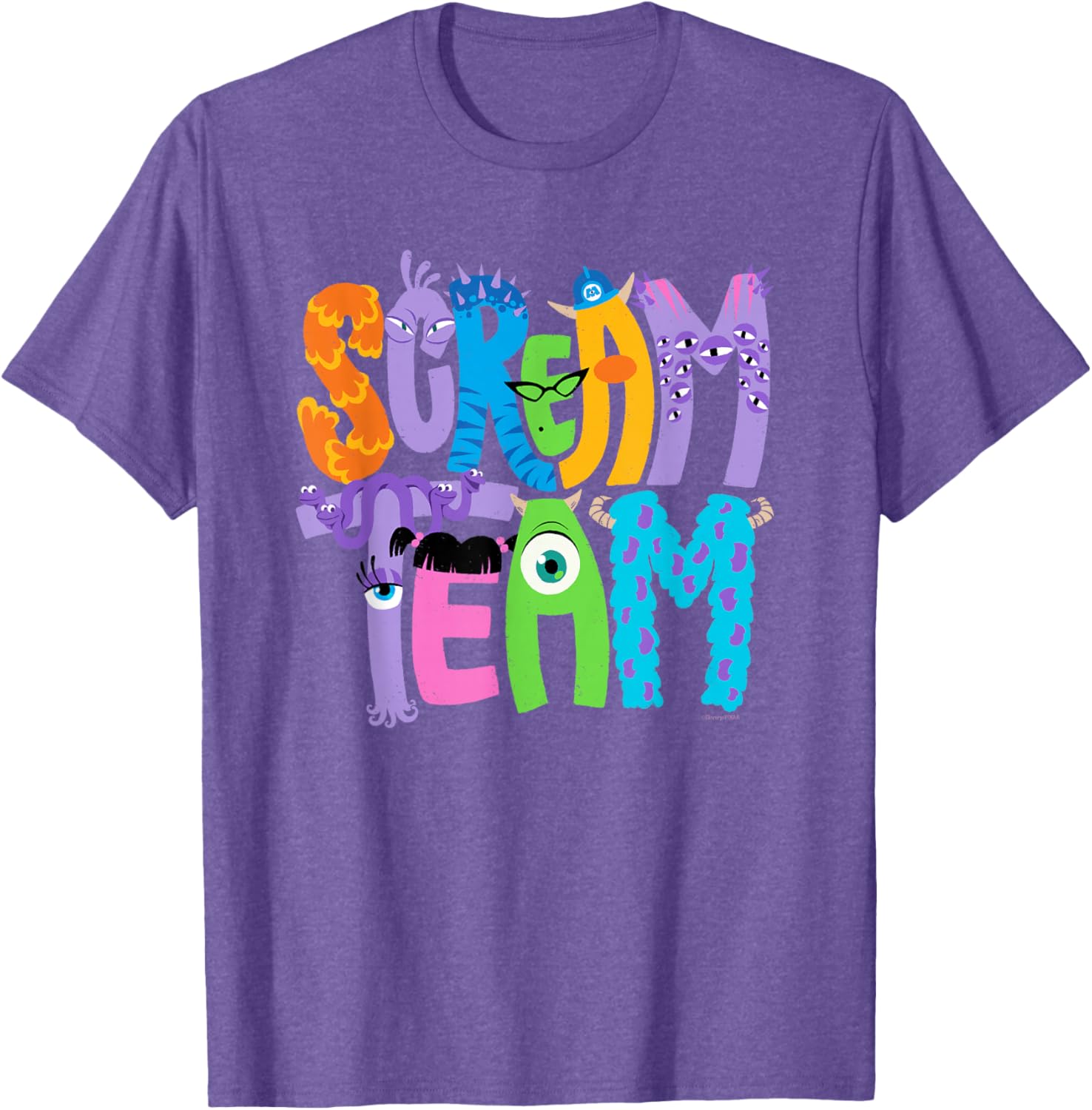 Monsters Inc Scream Team Halloween T-Shirt Fun Disney Pixar Apparel - 9