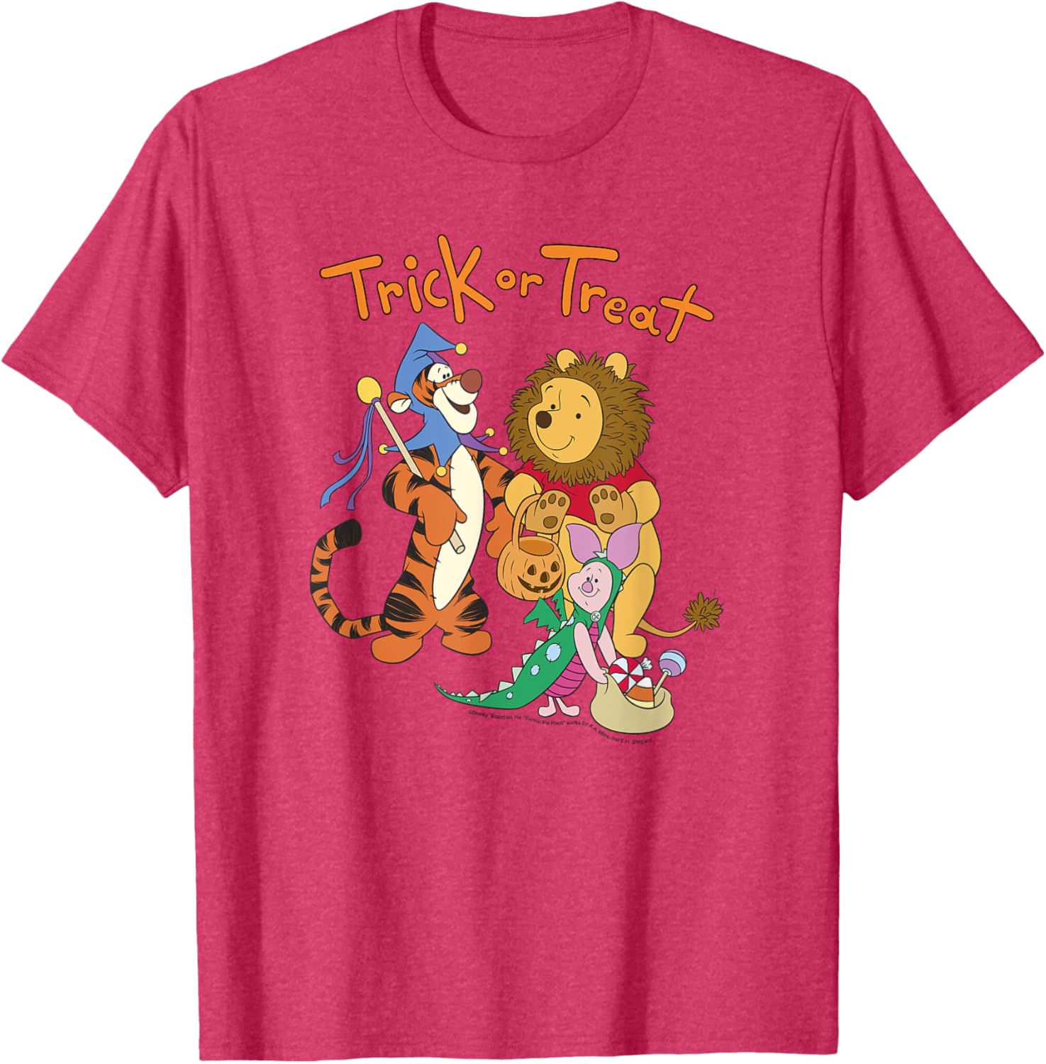 Disney Winnie The Pooh Halloween Group Shot Trick or Treat T-Shirt - 9