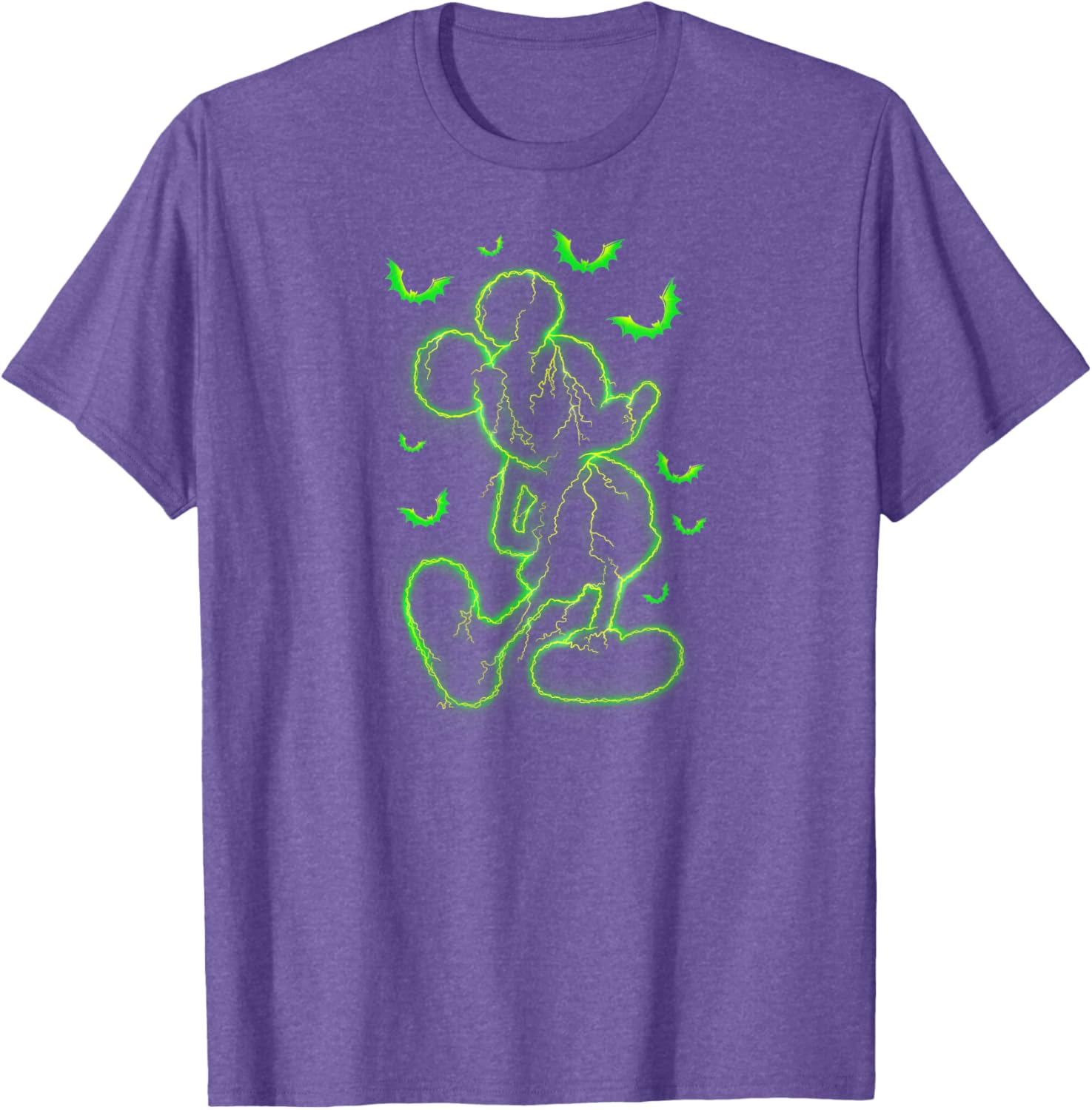 Mickey Mouse Green Lighting Halloween T-Shirt for Kids and Adults - 1