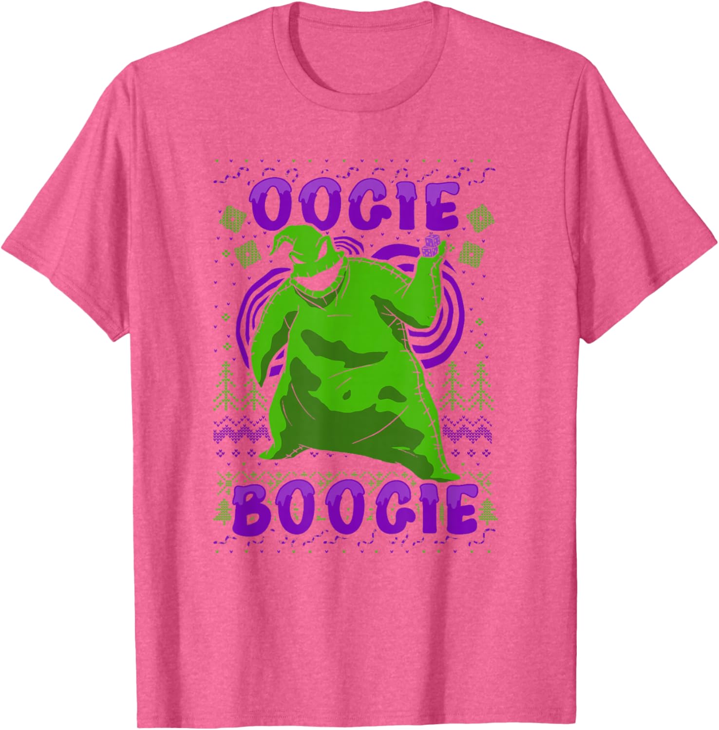 Disney Nightmare Before Christmas Oogie Boogie Ugly Sweater T-Shirt - 1