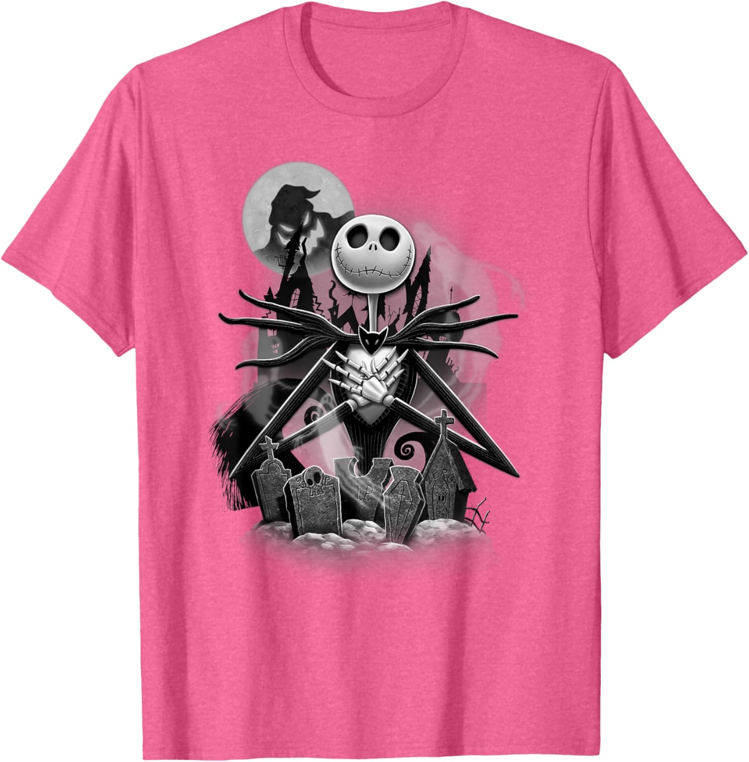 Disney Nightmare Before Christmas Jack Night Scene T-Shirt for Fans - 2