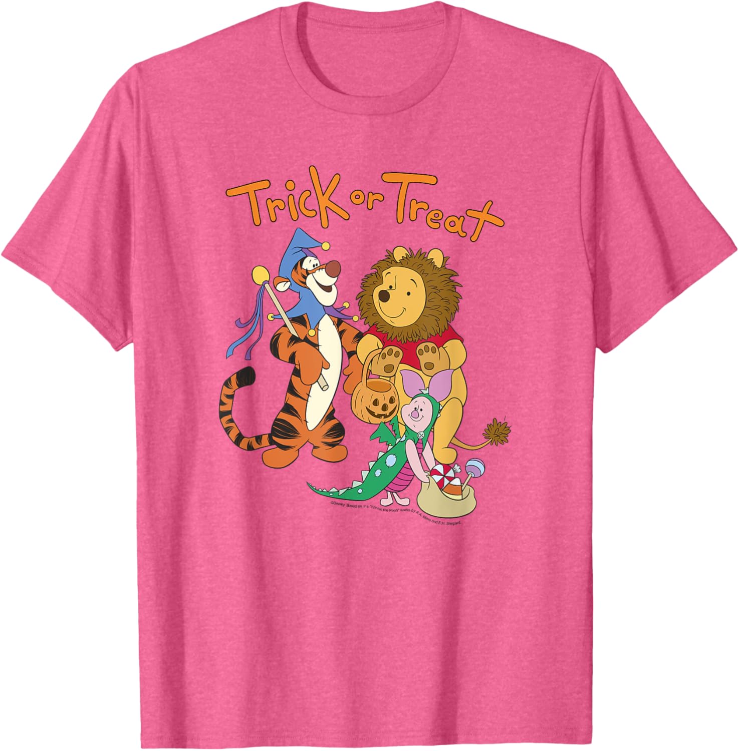 Disney Winnie The Pooh Halloween Group Shot Trick or Treat T-Shirt - 12