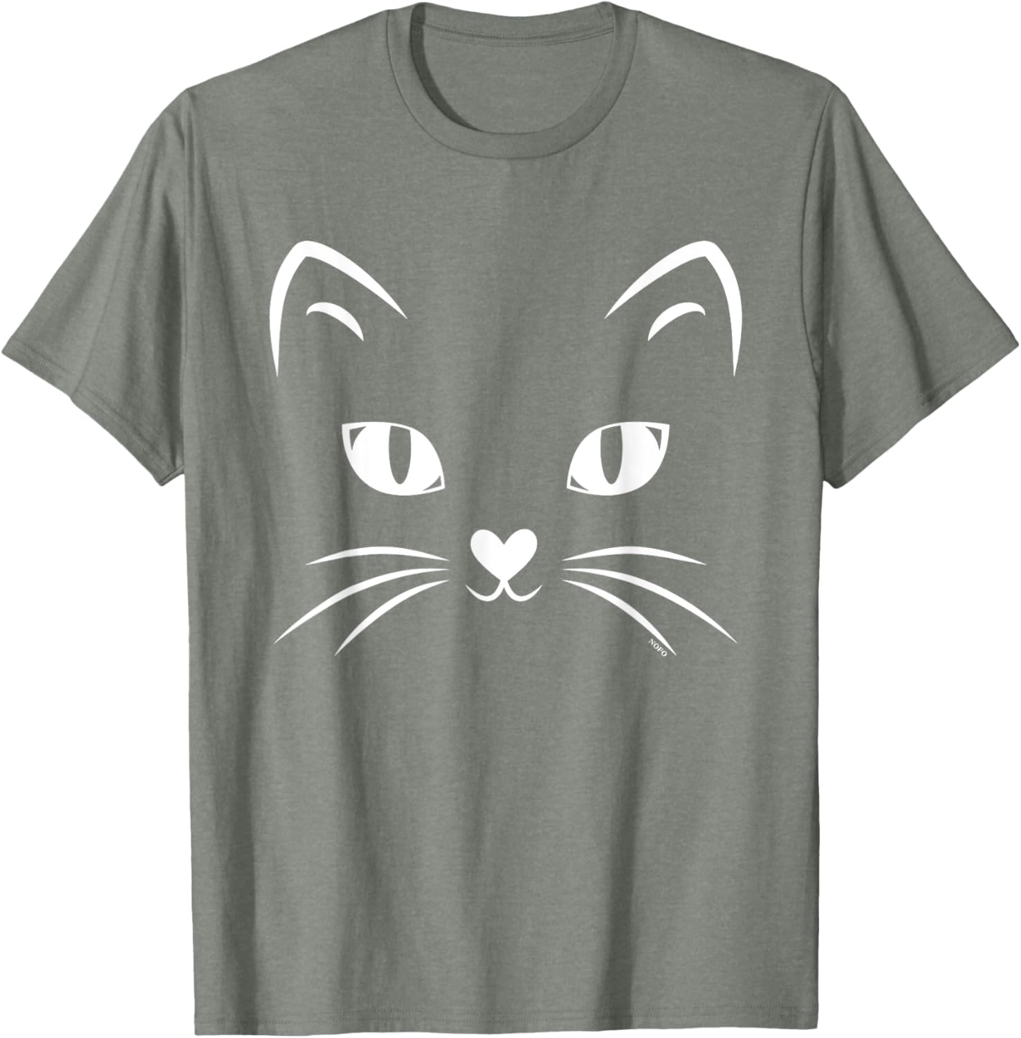 Black Cat Face Halloween Costume T-Shirt for Cat Lovers and Parties - 18