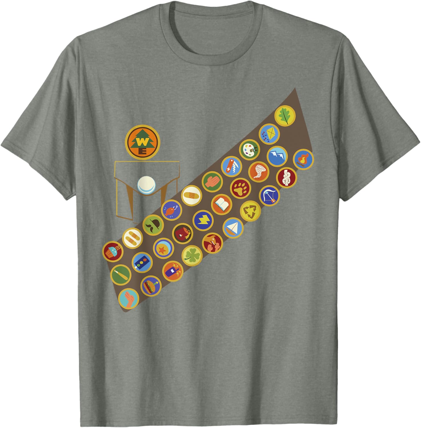 Disney Pixar Up Russell Patches Halloween T-Shirt for Fun Celebrations - 4