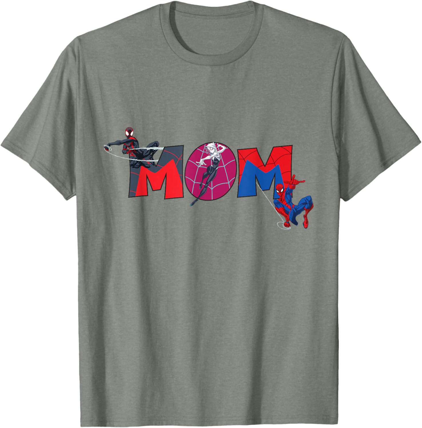 Marvel Spider-Man Trio Mom T-Shirt for Mother's Day Family Trip - 24