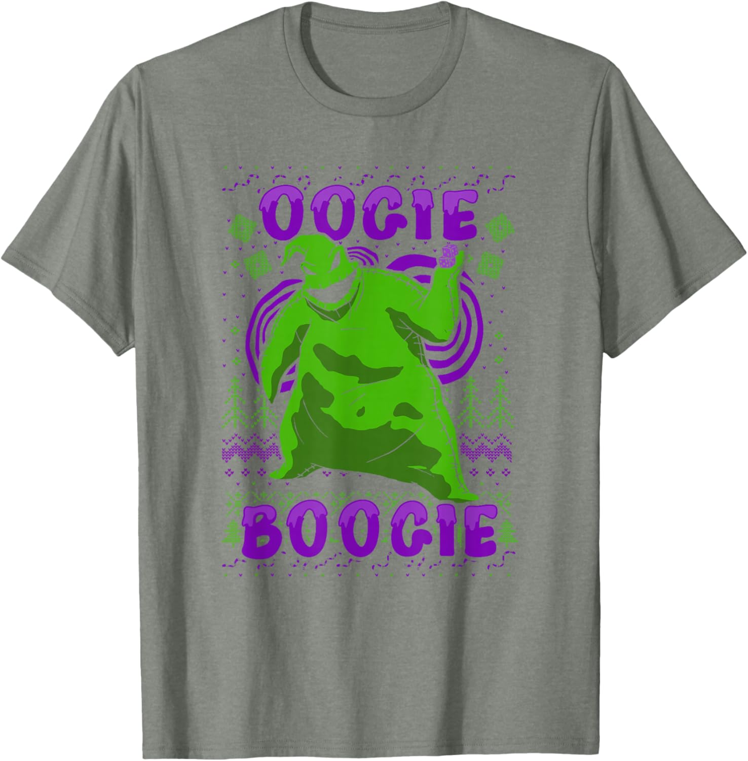 Disney Nightmare Before Christmas Oogie Boogie Ugly Sweater T-Shirt - 6
