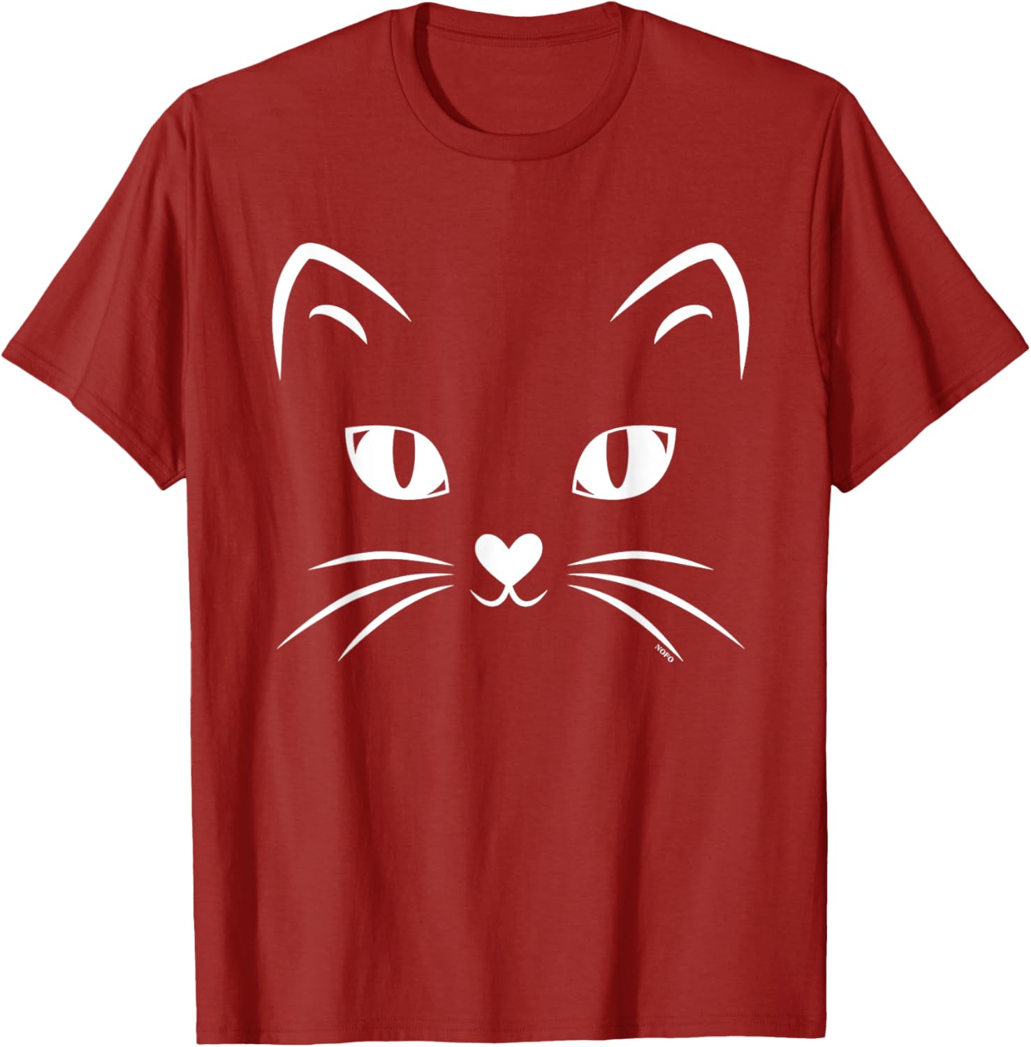 Black Cat Face Halloween Costume T-Shirt for Cat Lovers and Parties - 13