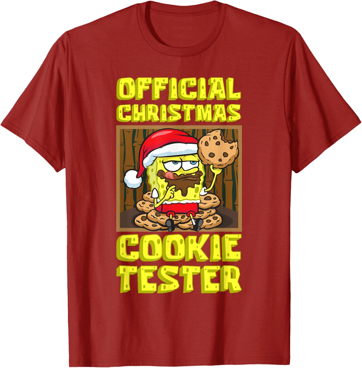 Mademark SpongeBob Christmas Funny Cookie Tester T-Shirt for Kids & Adults - 12