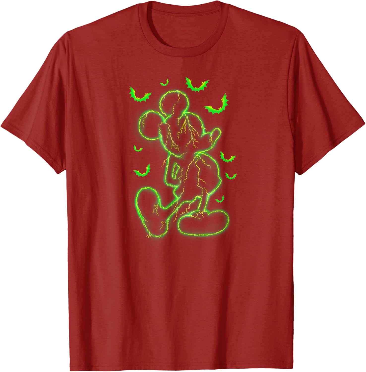 Mickey Mouse Green Lighting Halloween T-Shirt for Kids and Adults - 8