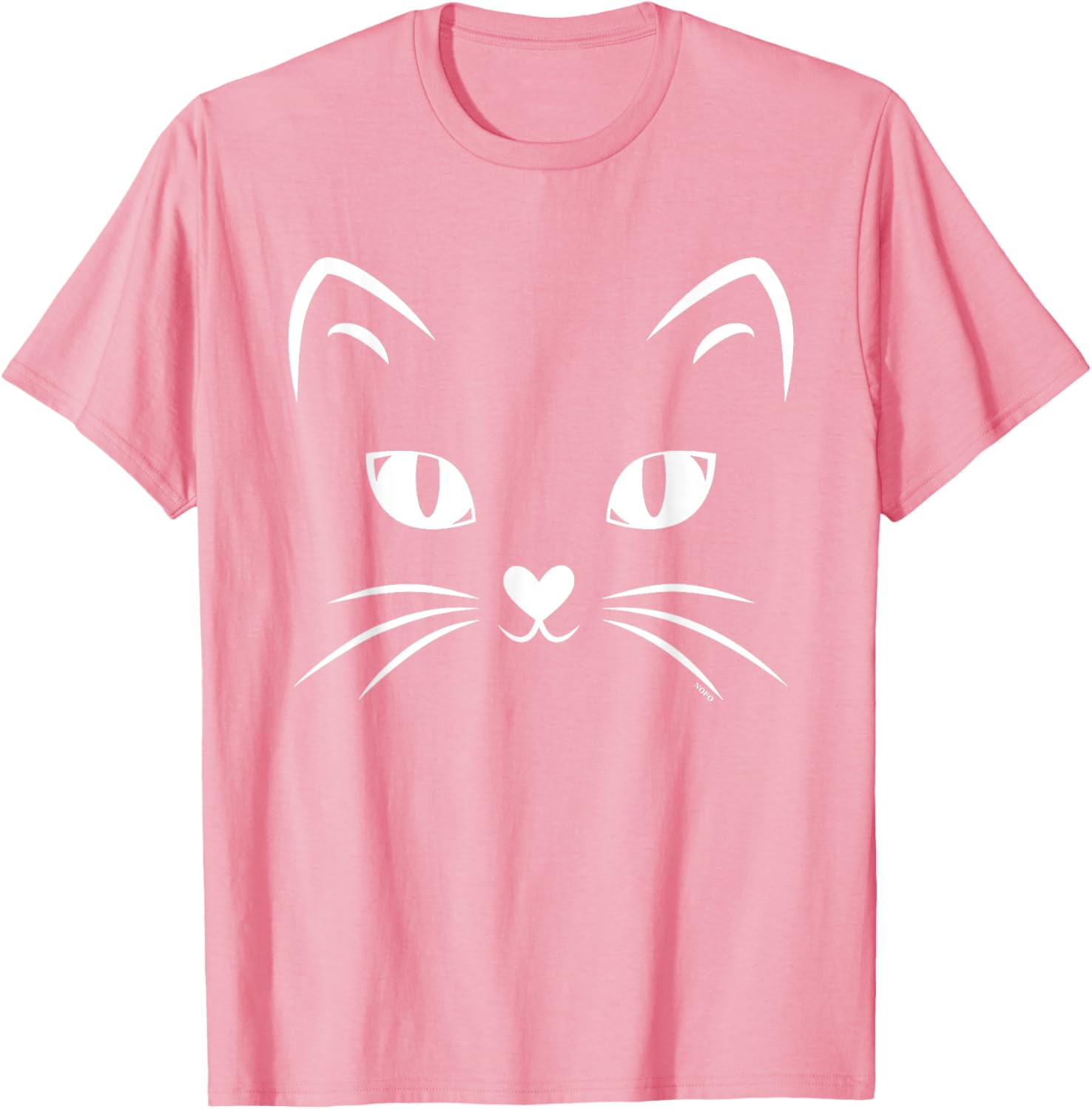 Black Cat Face Halloween Costume T-Shirt for Cat Lovers and Parties - 24