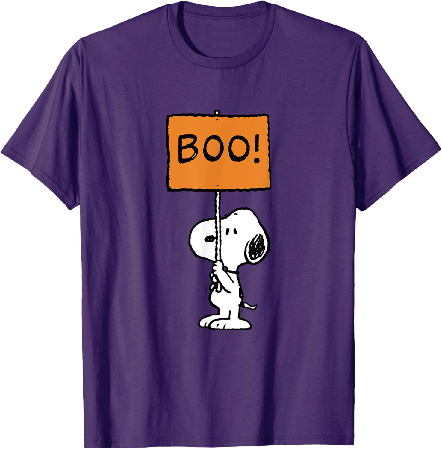 Peanuts Halloween Snoopy Boo T-Shirt Perfect for Fall Festivities - 1