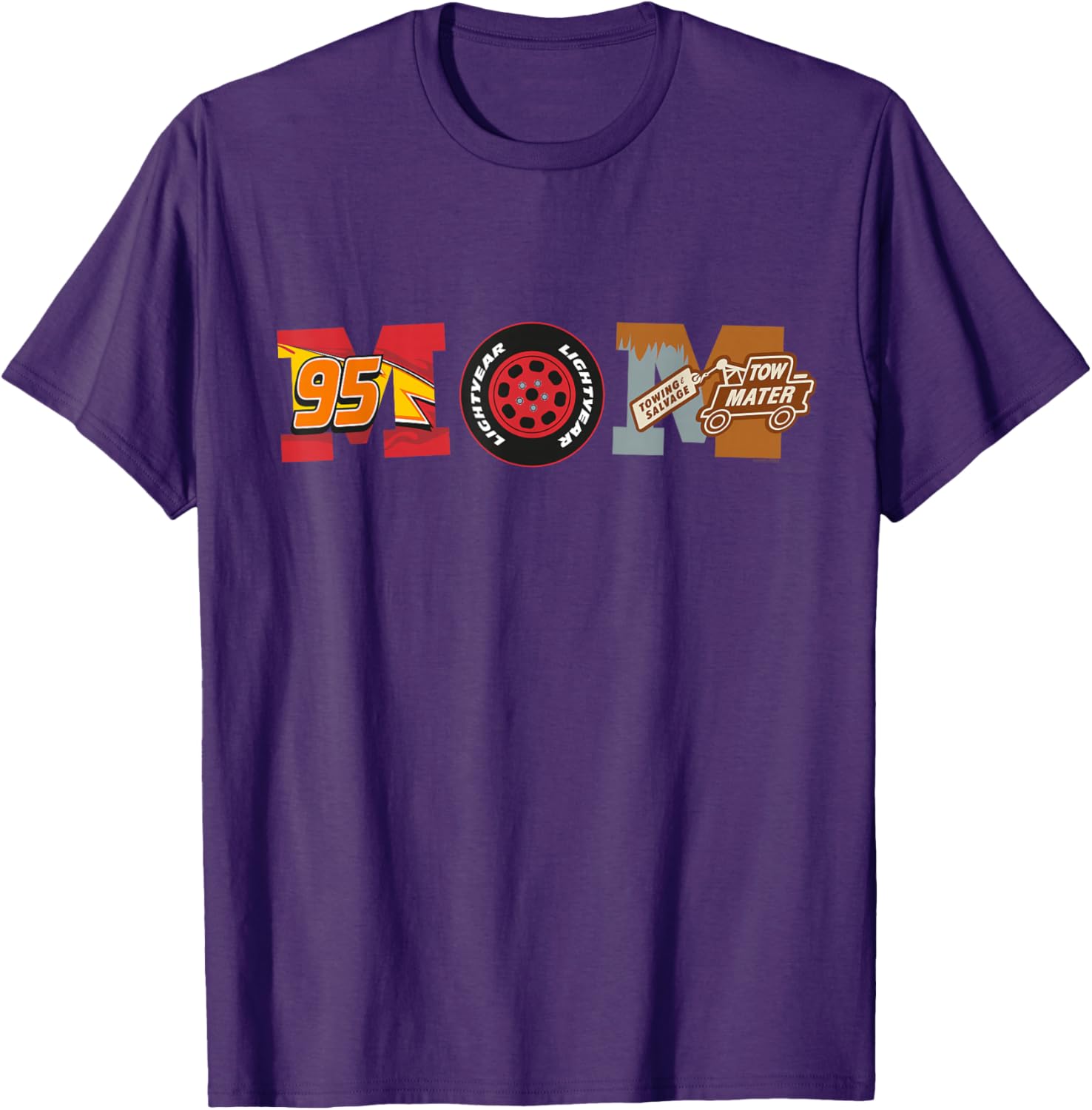 Disney Pixar Cars Mom T-Shirt Perfect for Mother's Day Birthday Gifts - 16