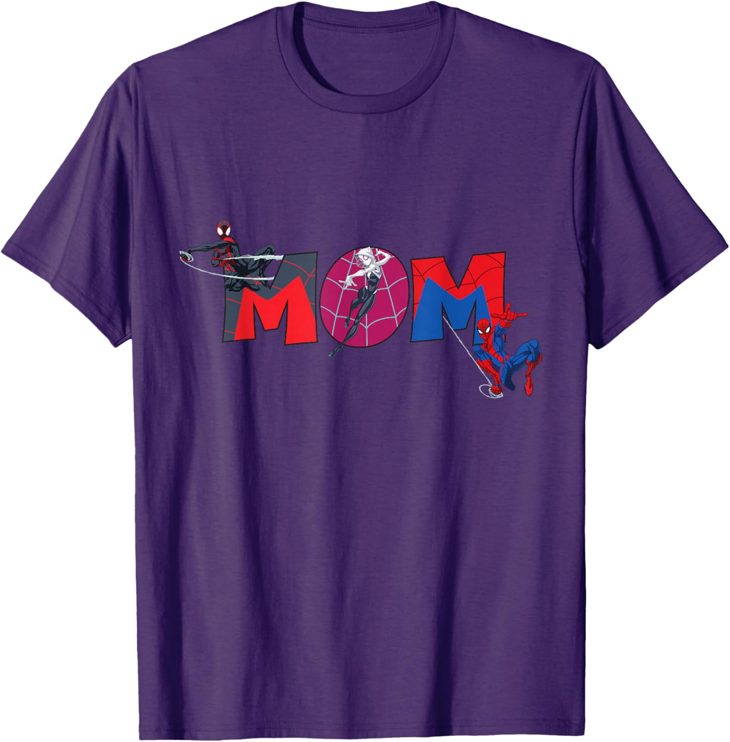 Marvel Spider-Man Trio Mom T-Shirt for Mother's Day Family Trip - 28