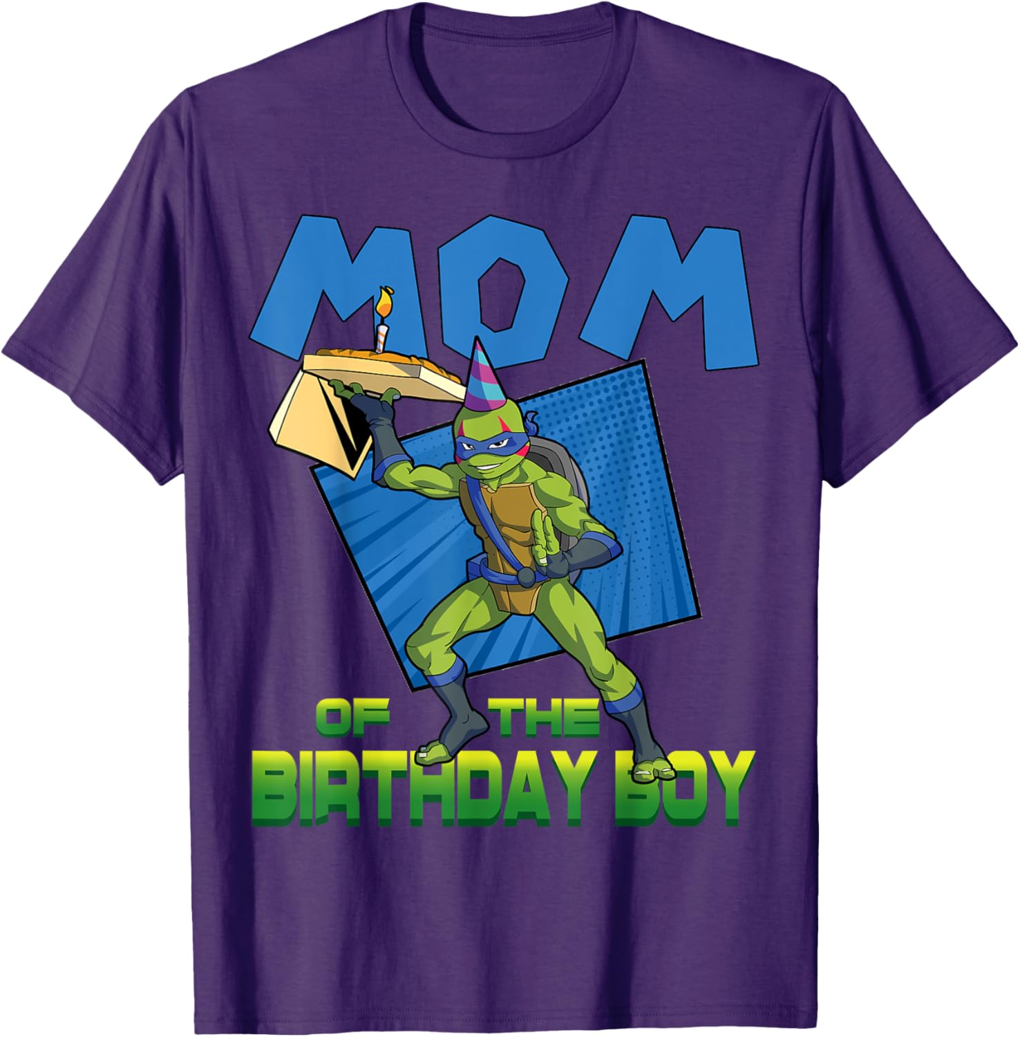 Mademark TMNT Leo Mommy of the Birthday Boy Pizza Party T-Shirt - 22