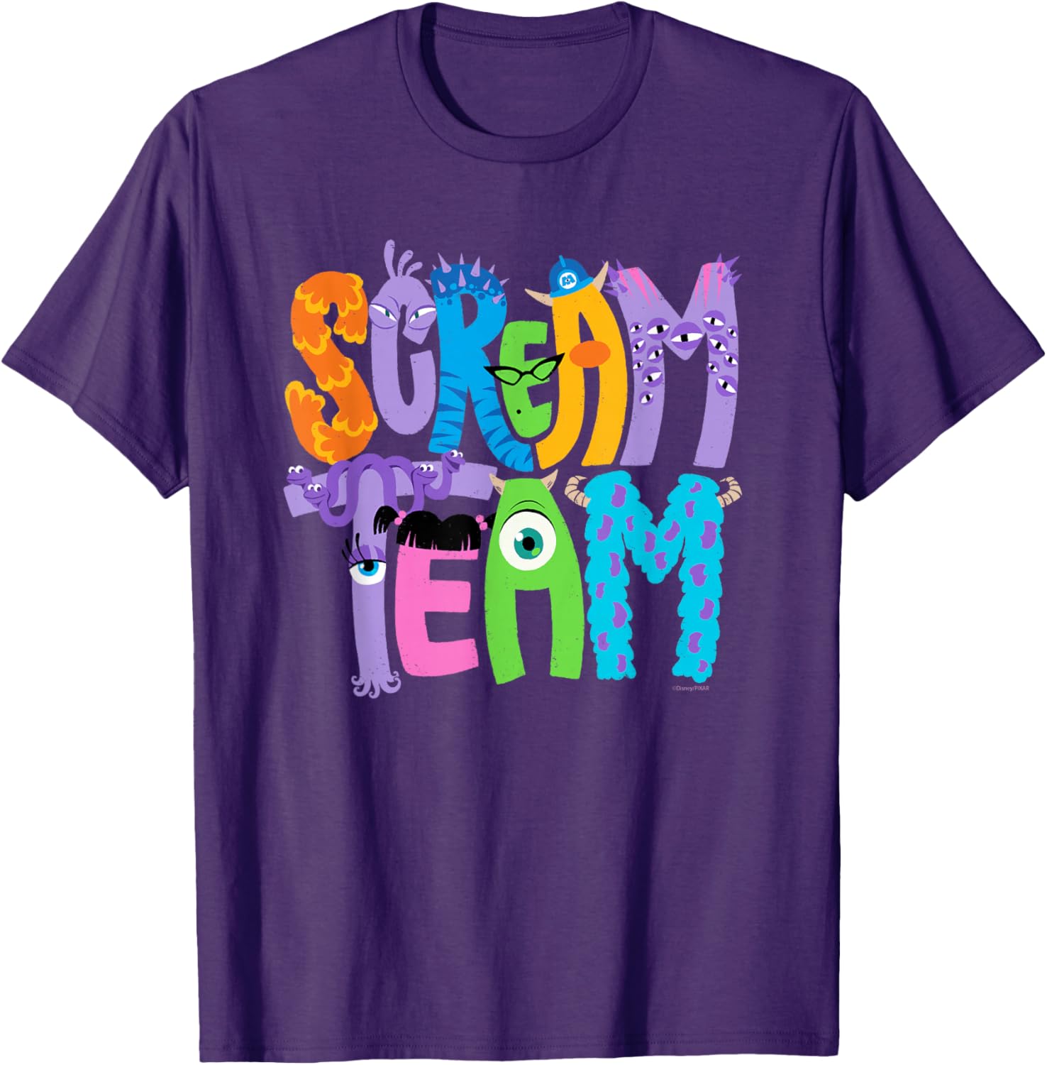 Monsters Inc Scream Team Halloween T-Shirt Fun Disney Pixar Apparel - 10