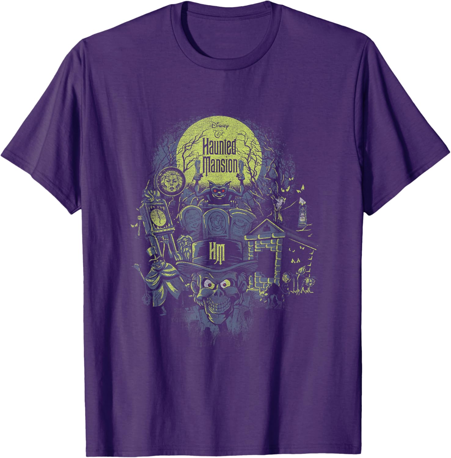 Haunted Mansion Retro Poster T-Shirt for Halloween Lovers and Fans - 4