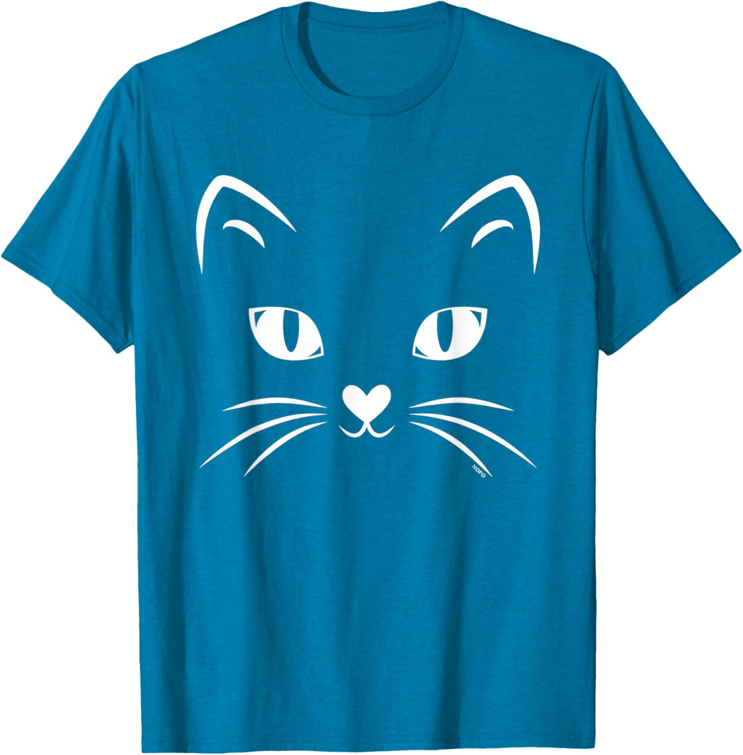 Black Cat Face Halloween Costume T-Shirt for Cat Lovers and Parties - 4
