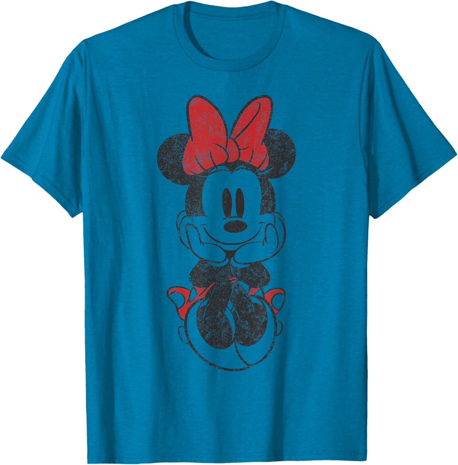 Vintage Minnie Mouse Sitting T-Shirt Featuring Disney Mickey And Friends - 9