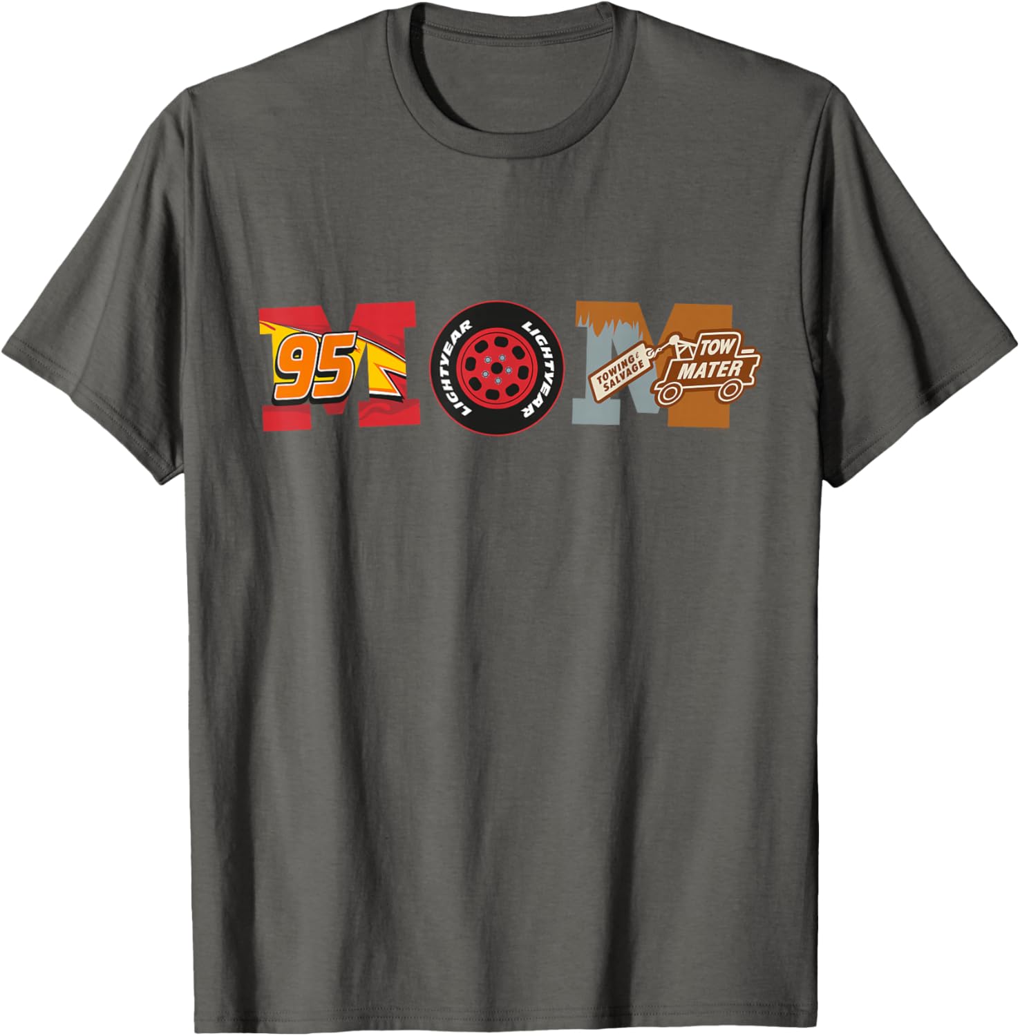 Disney Pixar Cars Mom T-Shirt Perfect for Mother's Day Birthday Gifts - 8