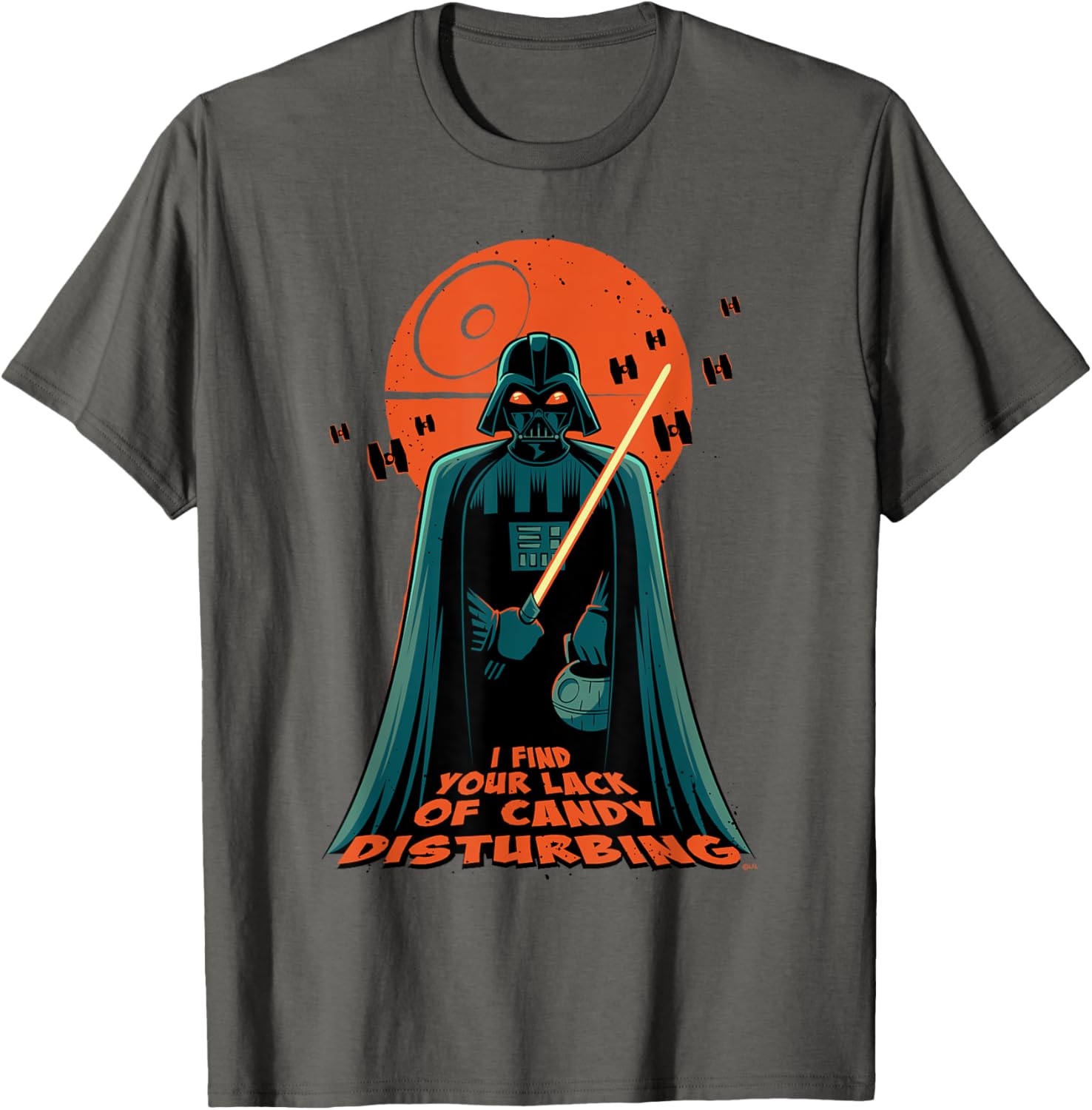Darth Vader Halloween T-Shirt - Lack of Candy Disturbing Design - 8