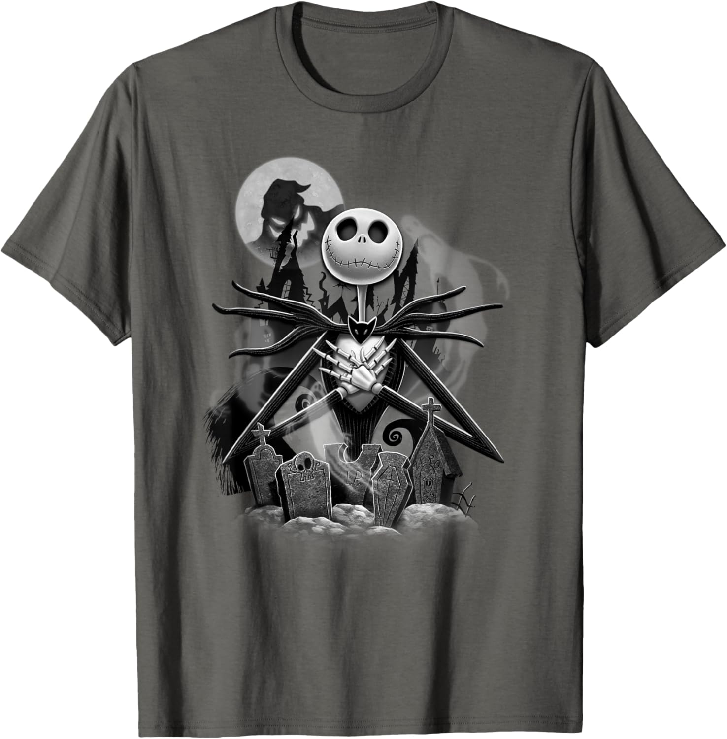 Disney Nightmare Before Christmas Jack Night Scene T-Shirt for Fans - 8