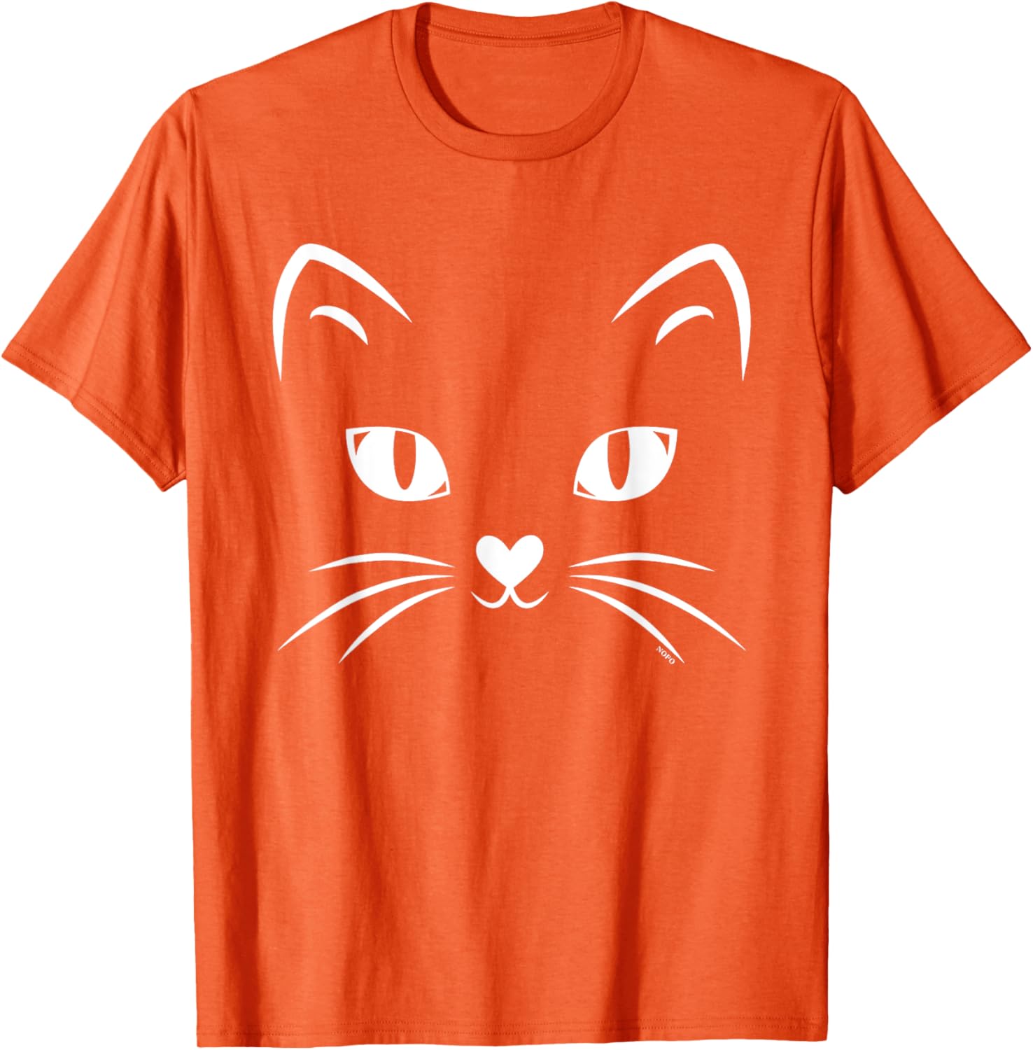 Black Cat Face Halloween Costume T-Shirt for Cat Lovers and Parties - 5
