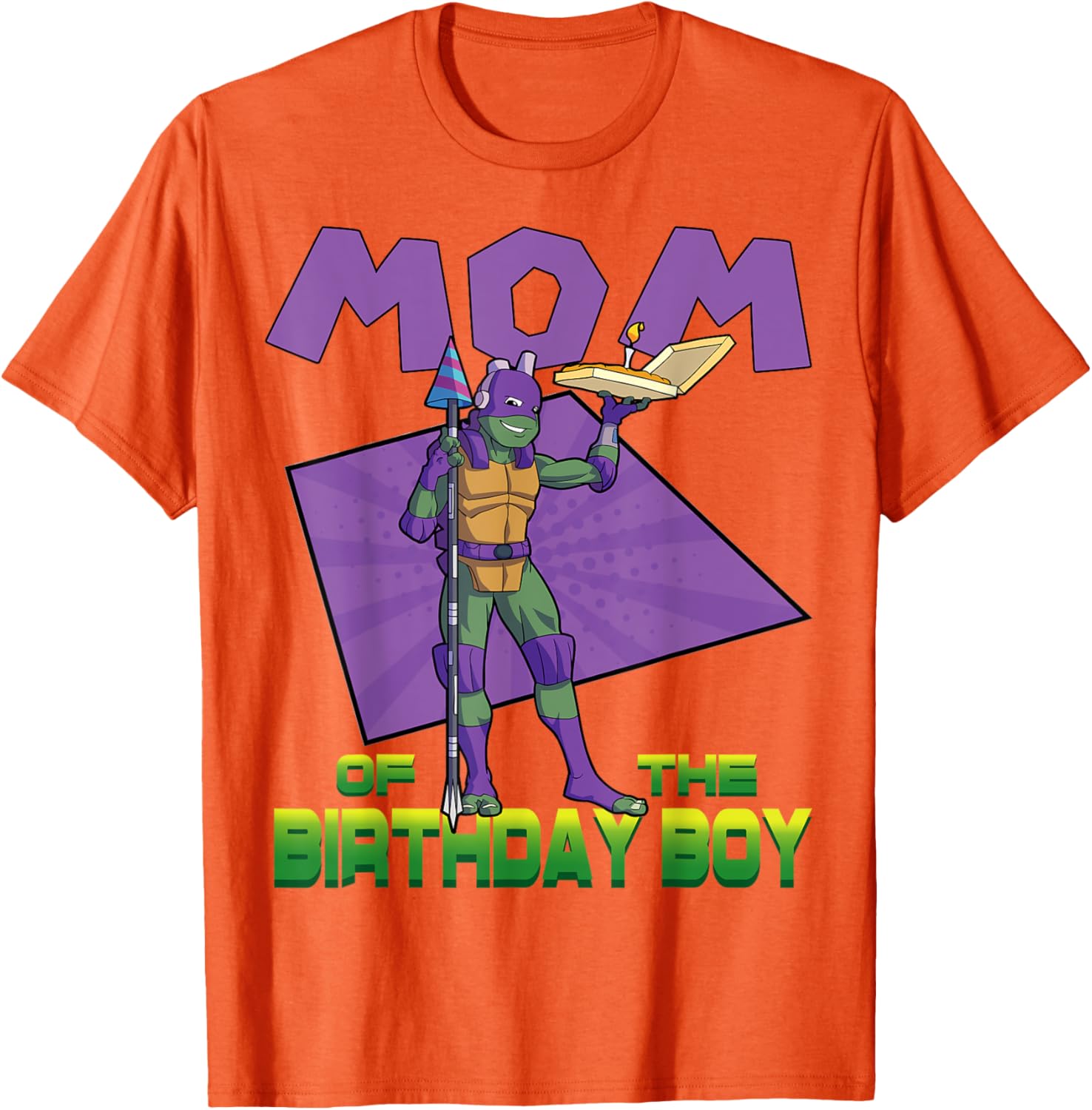 Donnie Mommy of the Birthday Boy Pizza Party T-Shirt for TMNT Fans - 2