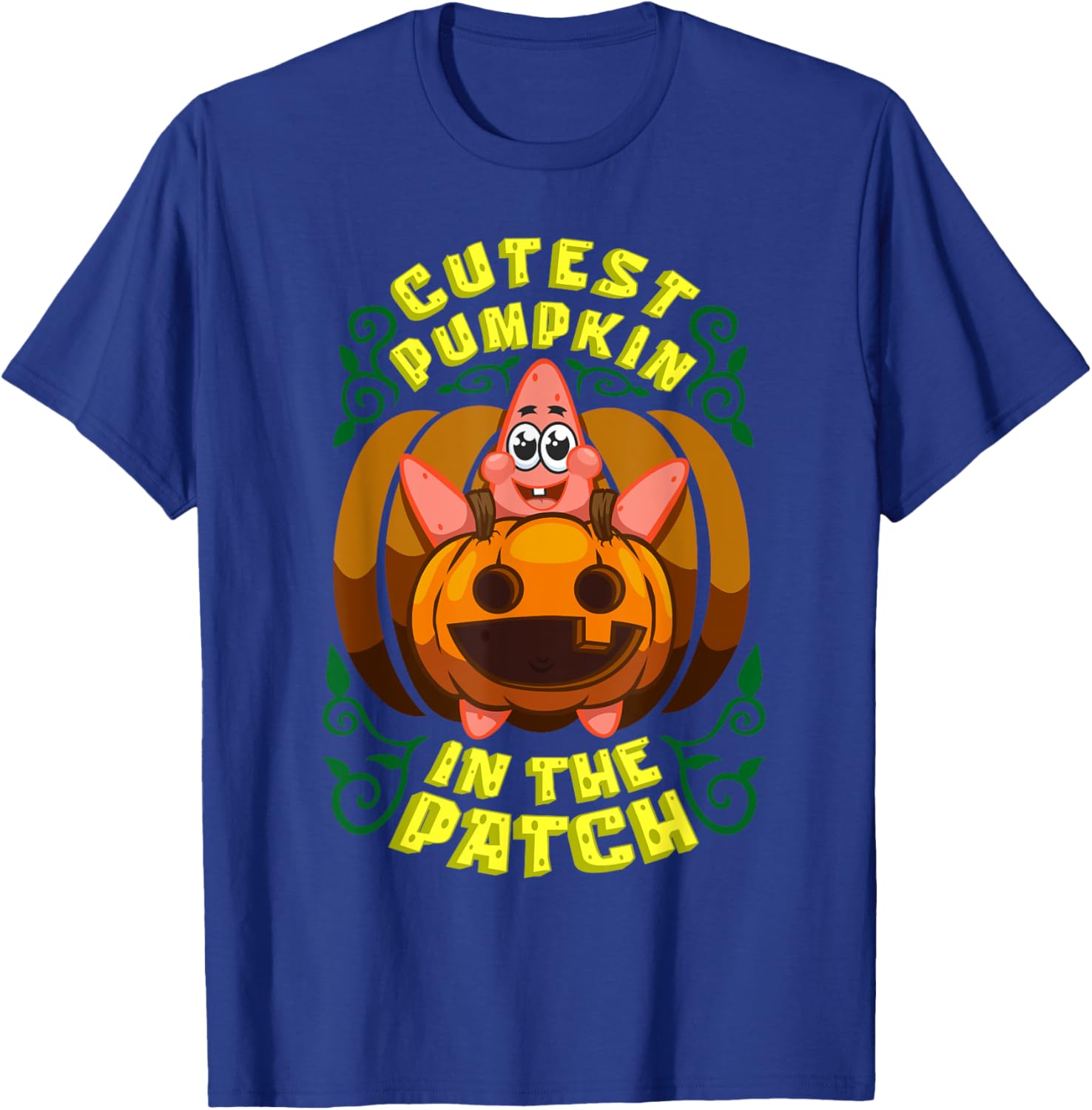 Mademark SpongeBob Halloween Patrick Star Pumpkin T-Shirt for Kids - 3