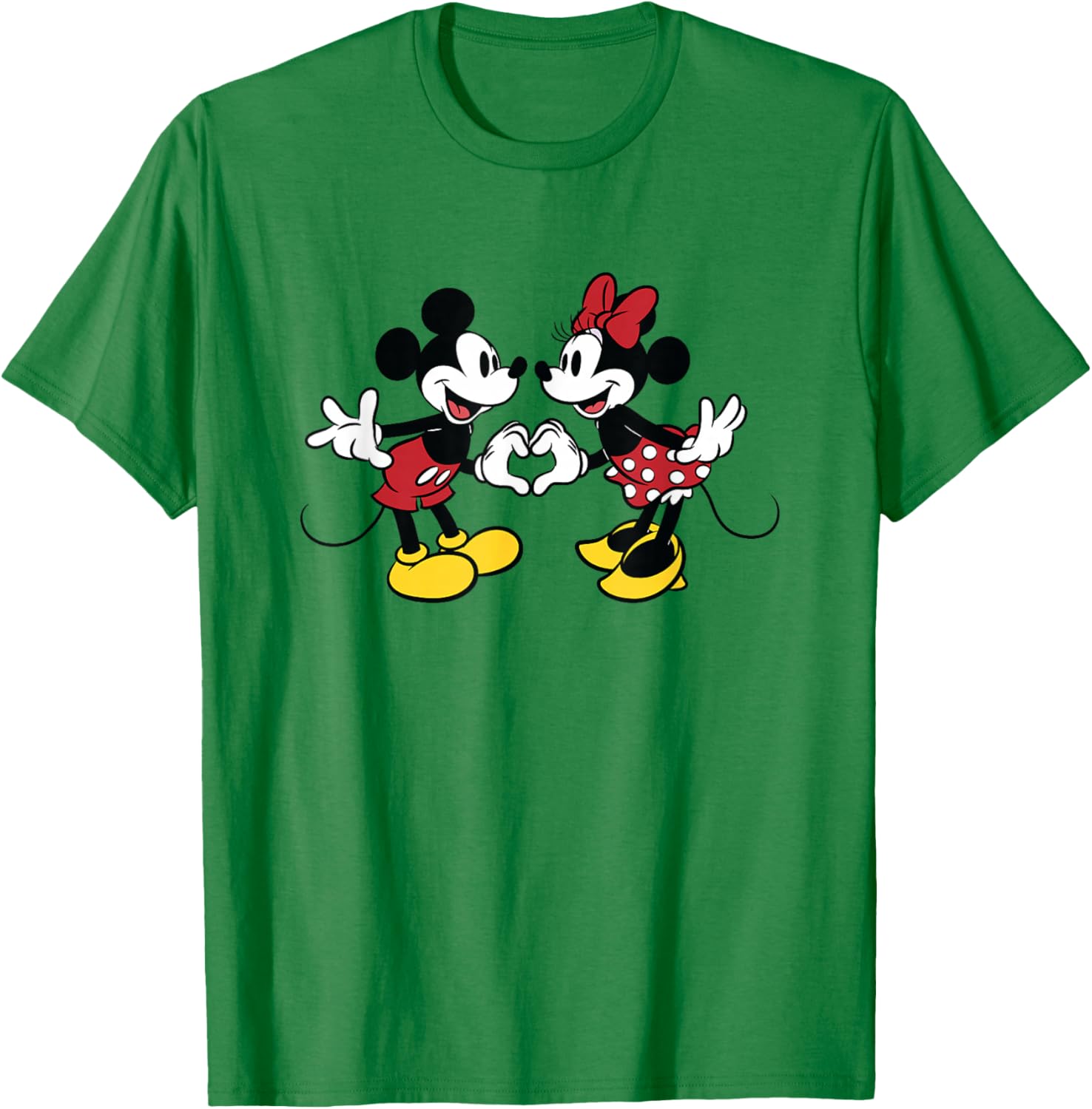 Disney Mickey and Friends Valentine Heart T-Shirt for Couples and Fans - 11