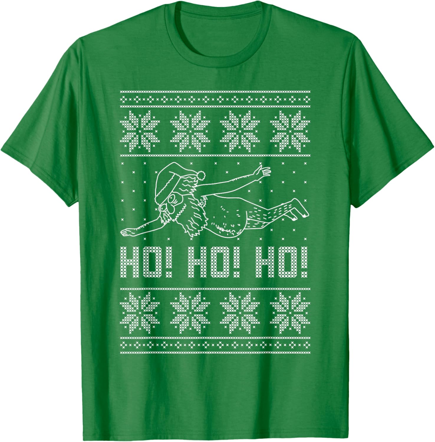 Rick and Morty Santa Ugly Christmas Sweater T-Shirt for Fans - 1