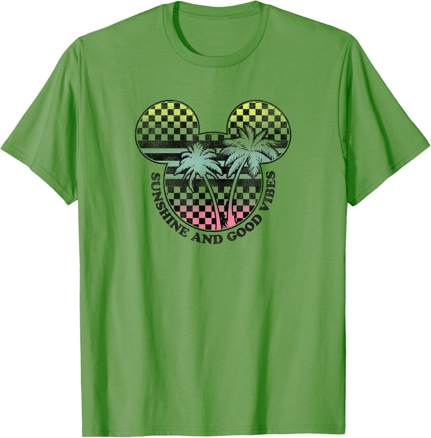 Disney Mickey And Friends Sunshine Good Vibes Big Logo T-Shirt for All Ages - 7