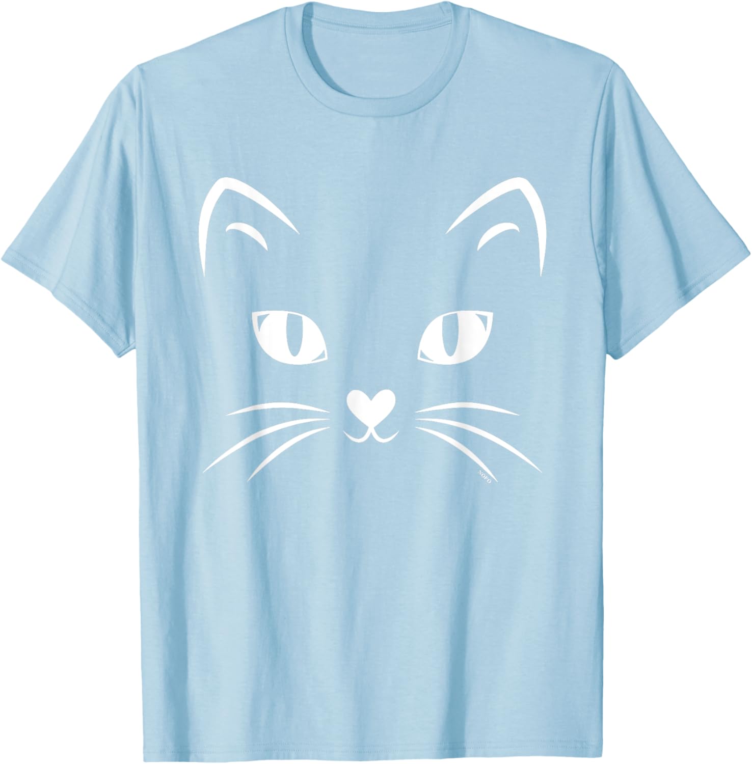 Black Cat Face Halloween Costume T-Shirt for Cat Lovers and Parties - 22