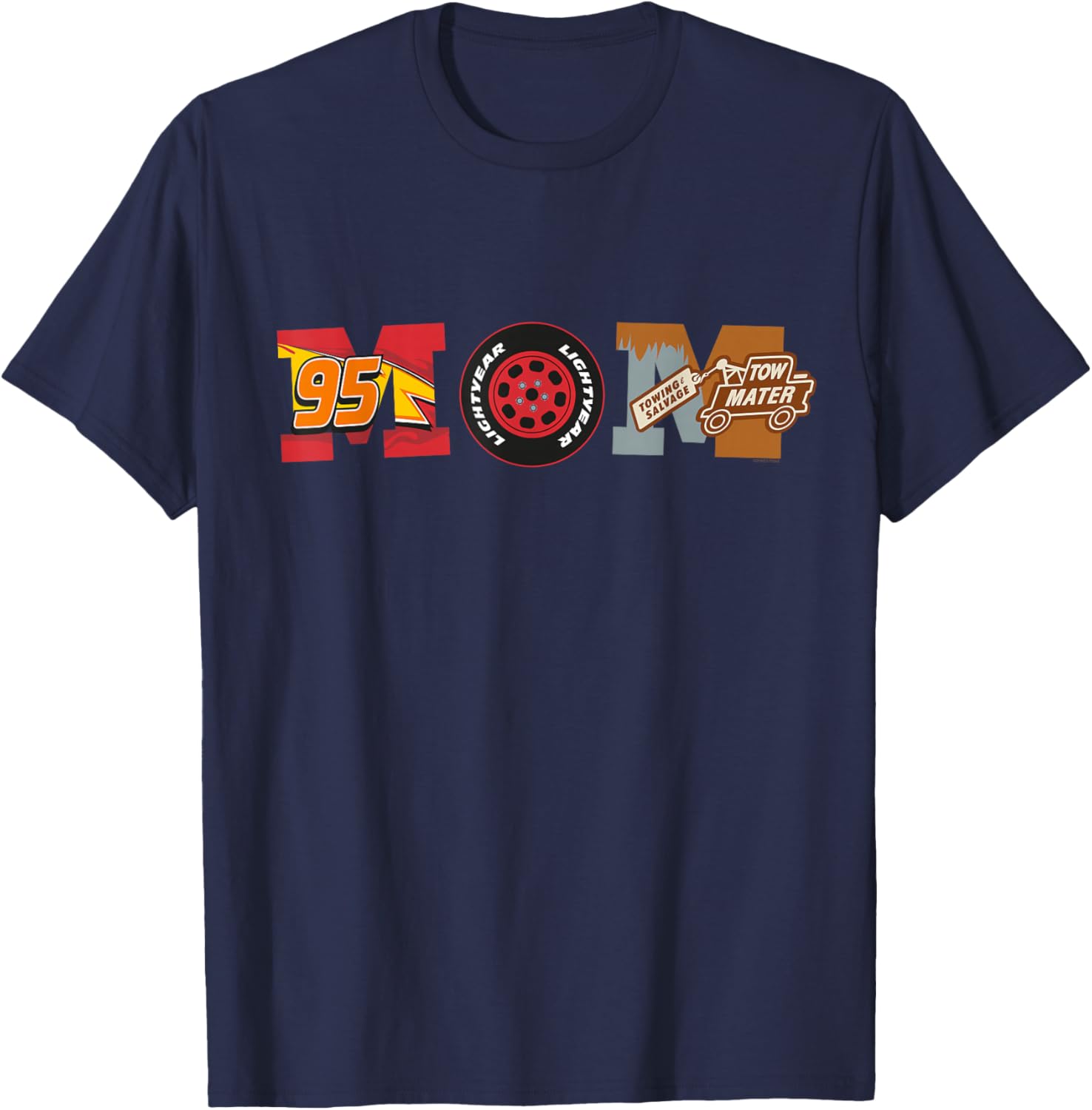 Disney Pixar Cars Mom T-Shirt Perfect for Mother's Day Birthday Gifts - 18