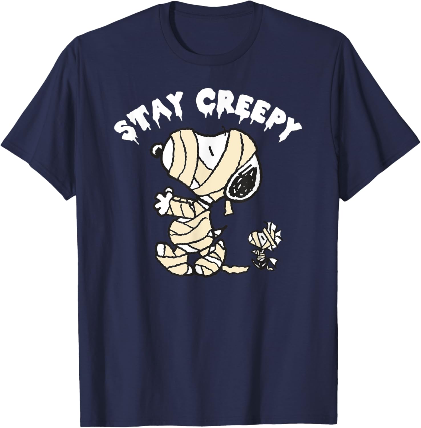 Peanuts Halloween Snoopy Stay Creepy T-Shirt for Fun Fall Fashion - 16