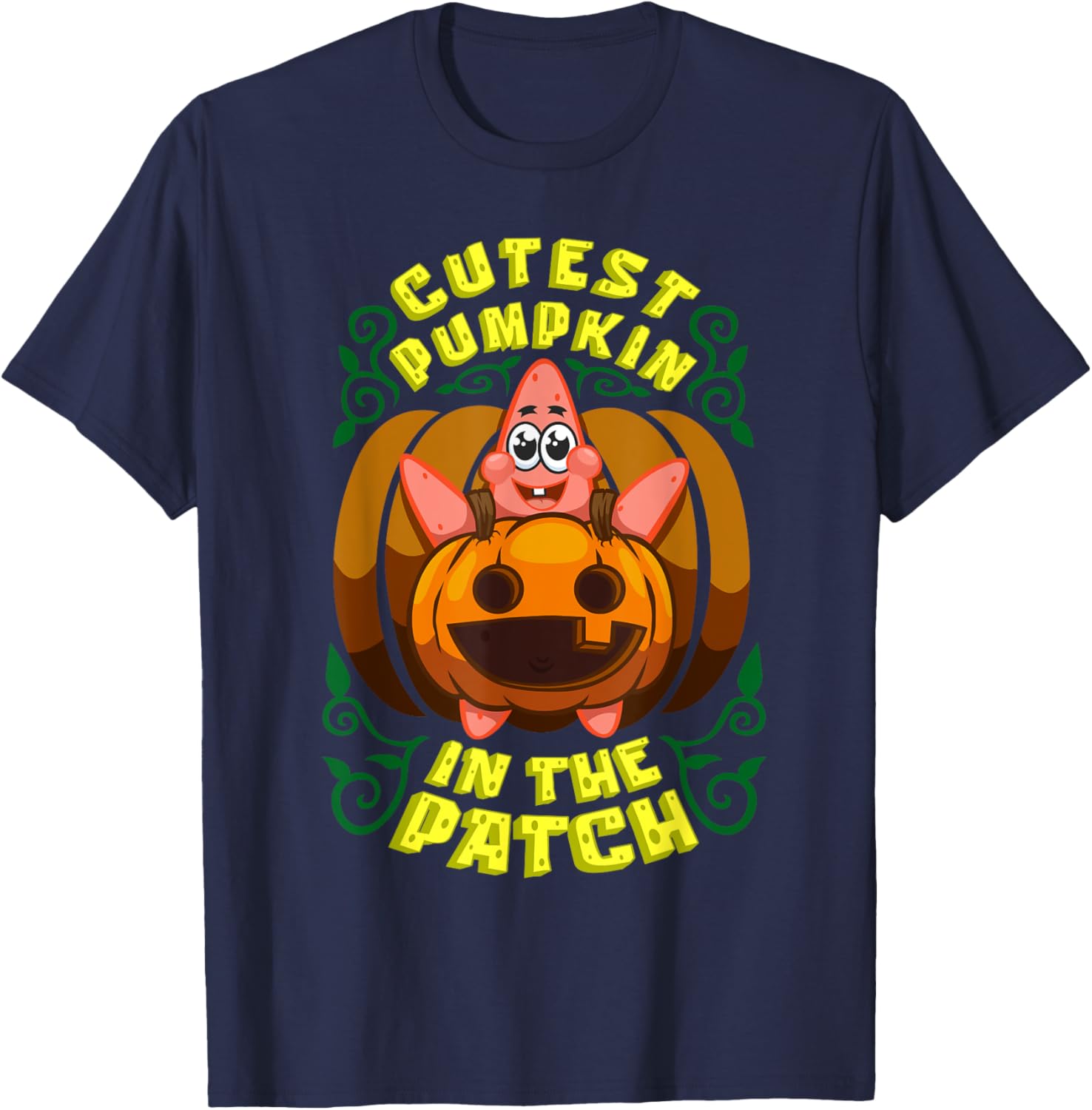 Mademark SpongeBob Halloween Patrick Star Pumpkin T-Shirt for Kids - 7