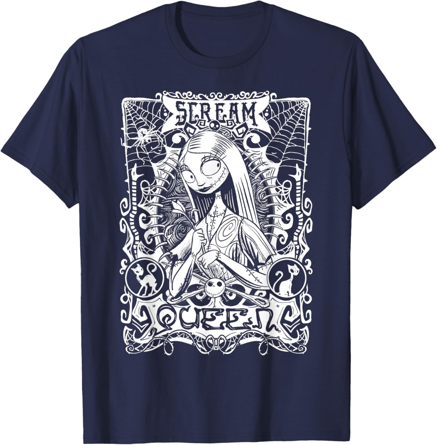 Disney Nightmare Before Christmas Sally Portrait T-Shirt for Fans - 1