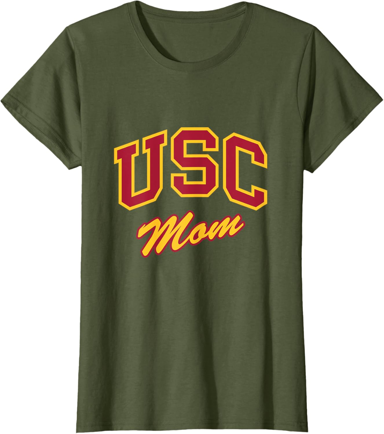 USC Mom Retro Script T-Shirt Perfect for Sports and Outdoor Activities - 12