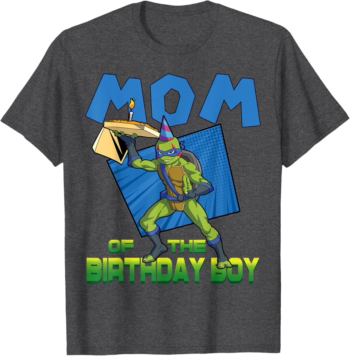 Mademark TMNT Leo Mommy of the Birthday Boy Pizza Party T-Shirt - 11