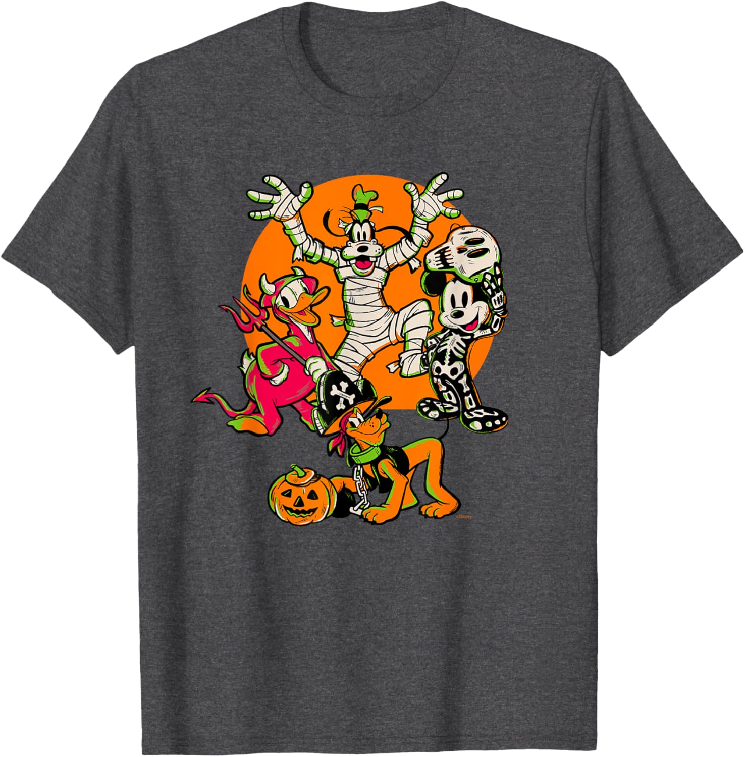 Disney 100 Mickey, Donald, Goofy & Pluto Halloween Costume T-Shirt - 23