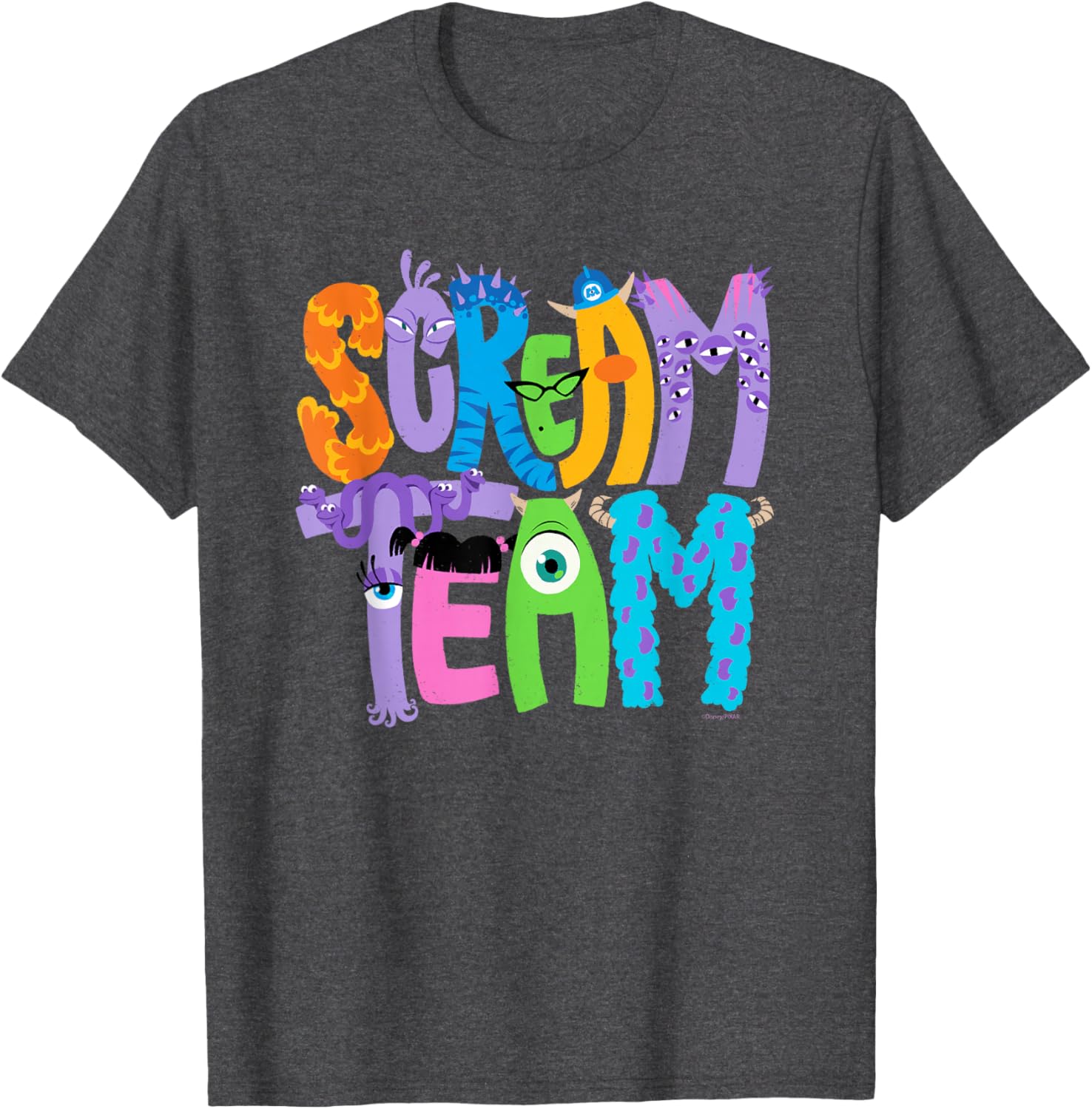 Monsters Inc Scream Team Halloween T-Shirt Fun Disney Pixar Apparel - 20